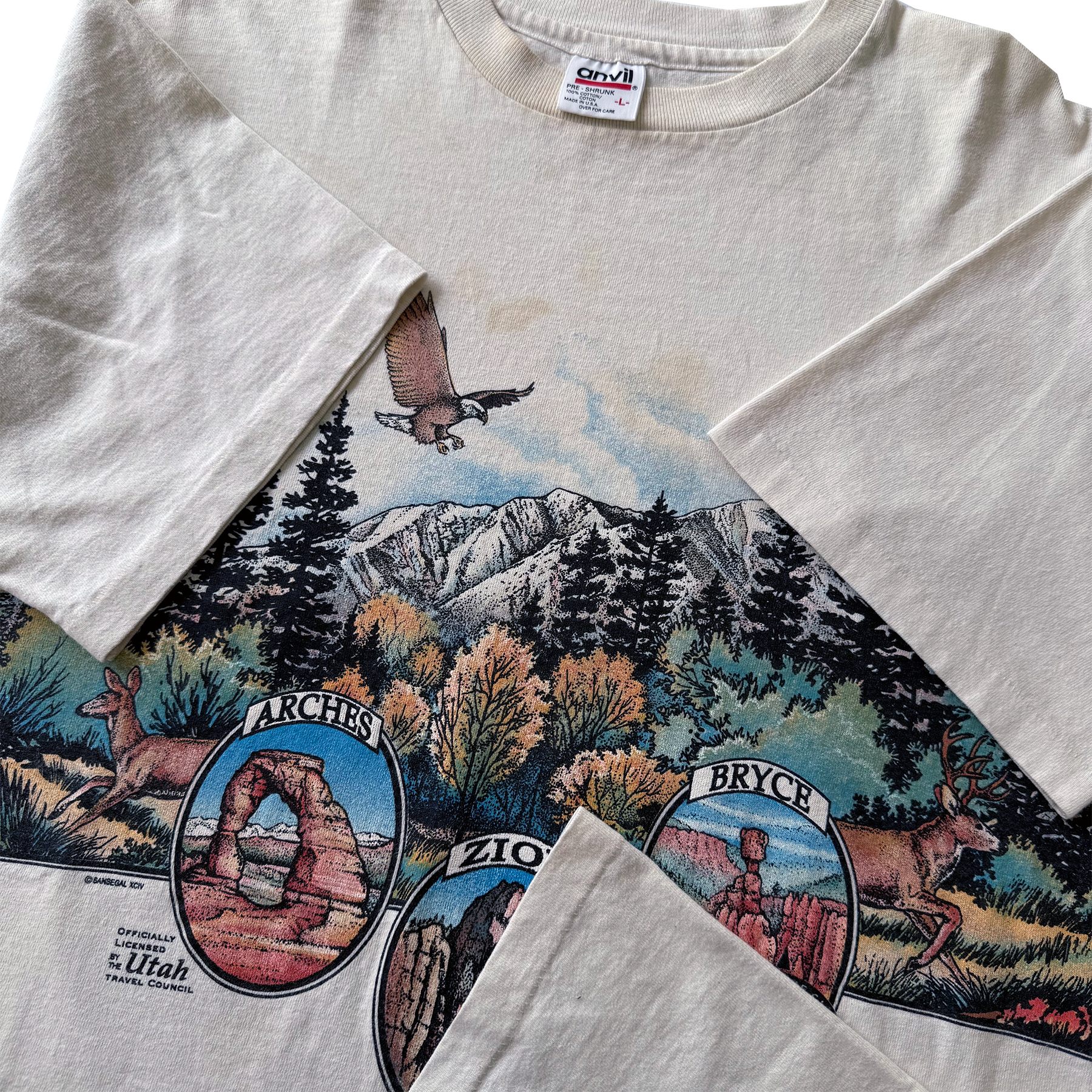 Vintage 1994 Utah Earth Day AOP Tee