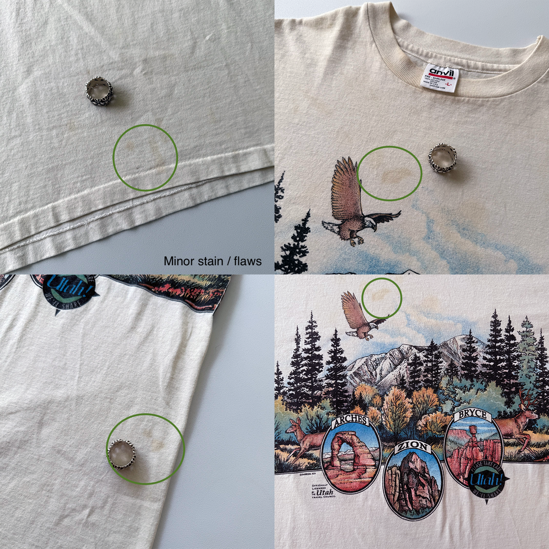 Vintage 1994 Utah Earth Day AOP Tee