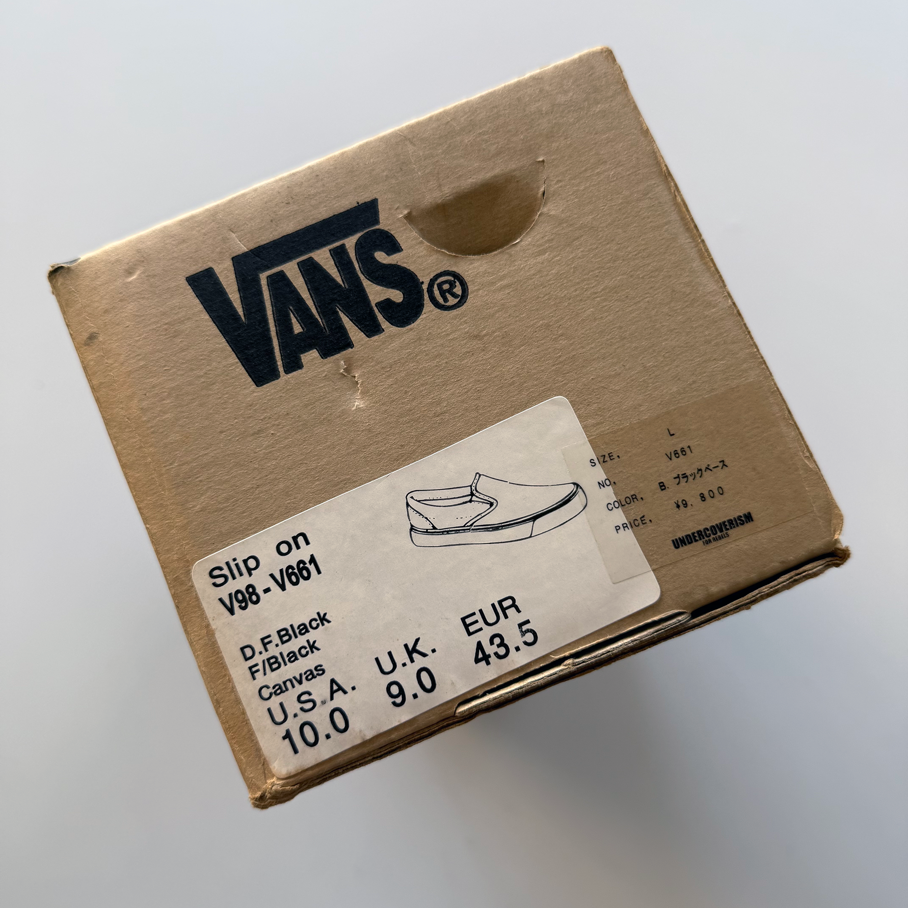 Undercover AW03 Paper Doll Rottweiler Vans