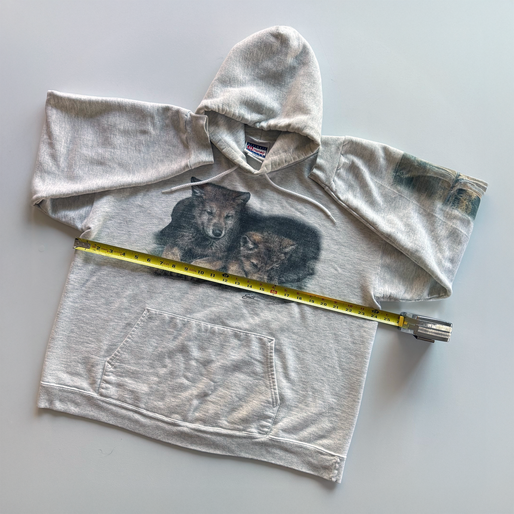 Vintage 1990s Impulse Wear Wolf Hoodie