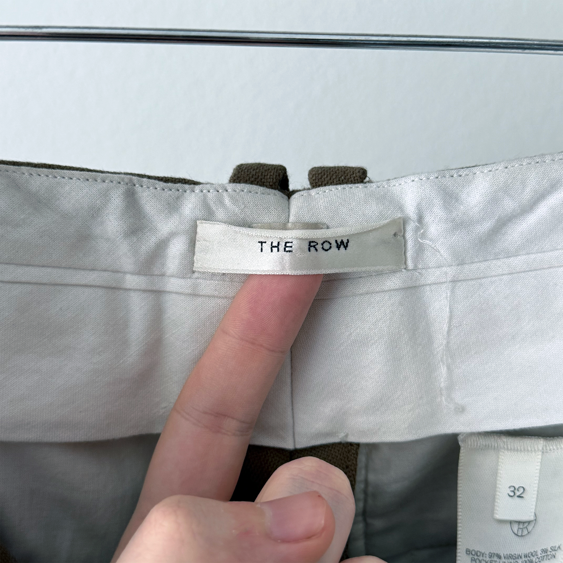 The Row Wool Pleated Suit Trousers