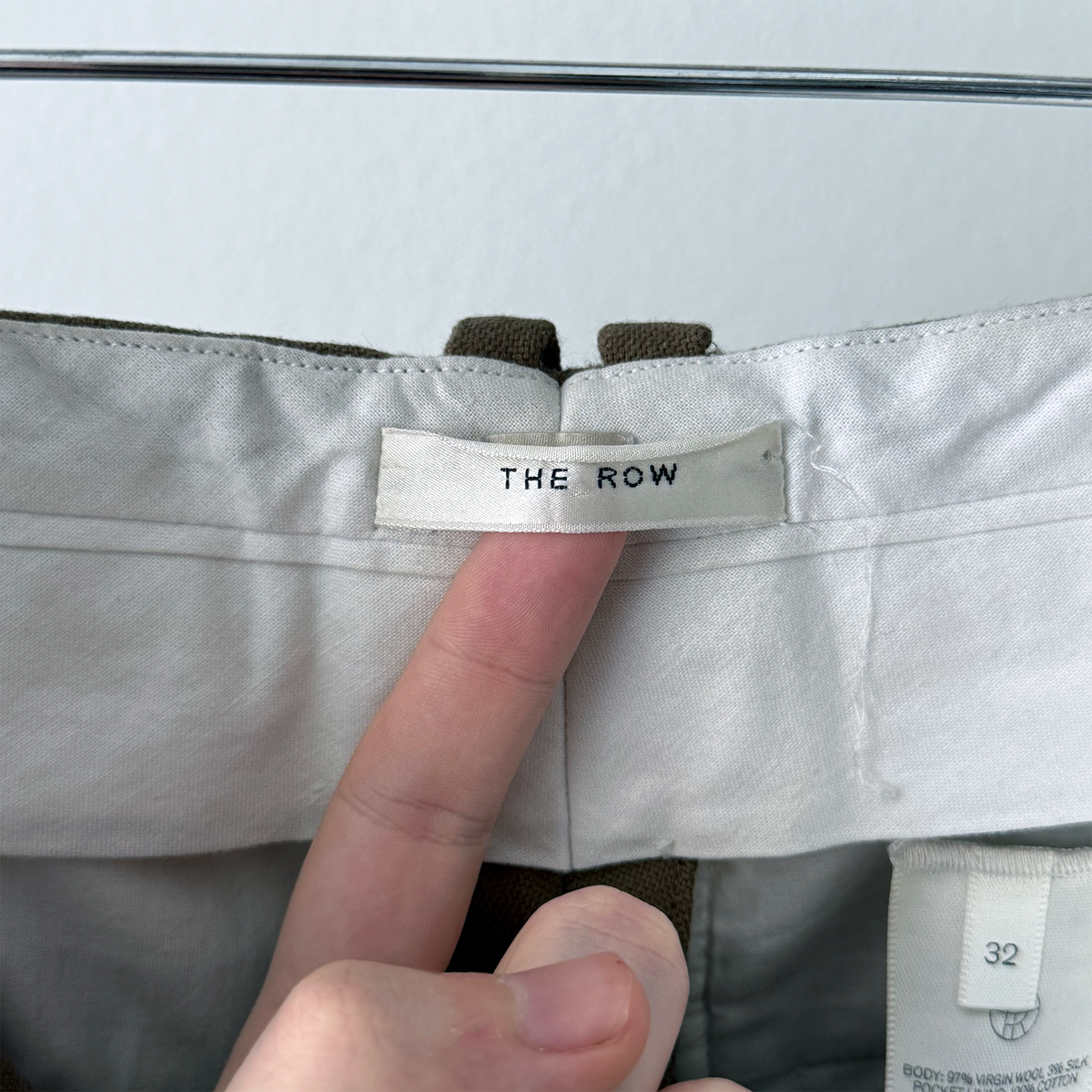 The Row Wool Pleated Suit Trousers