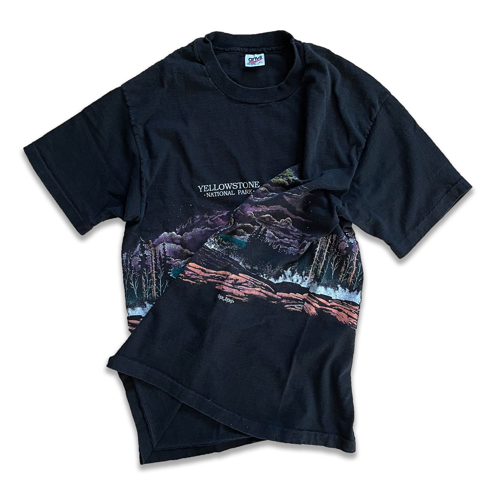 Vintage 1991 Yellowstone National Park AOP Tee