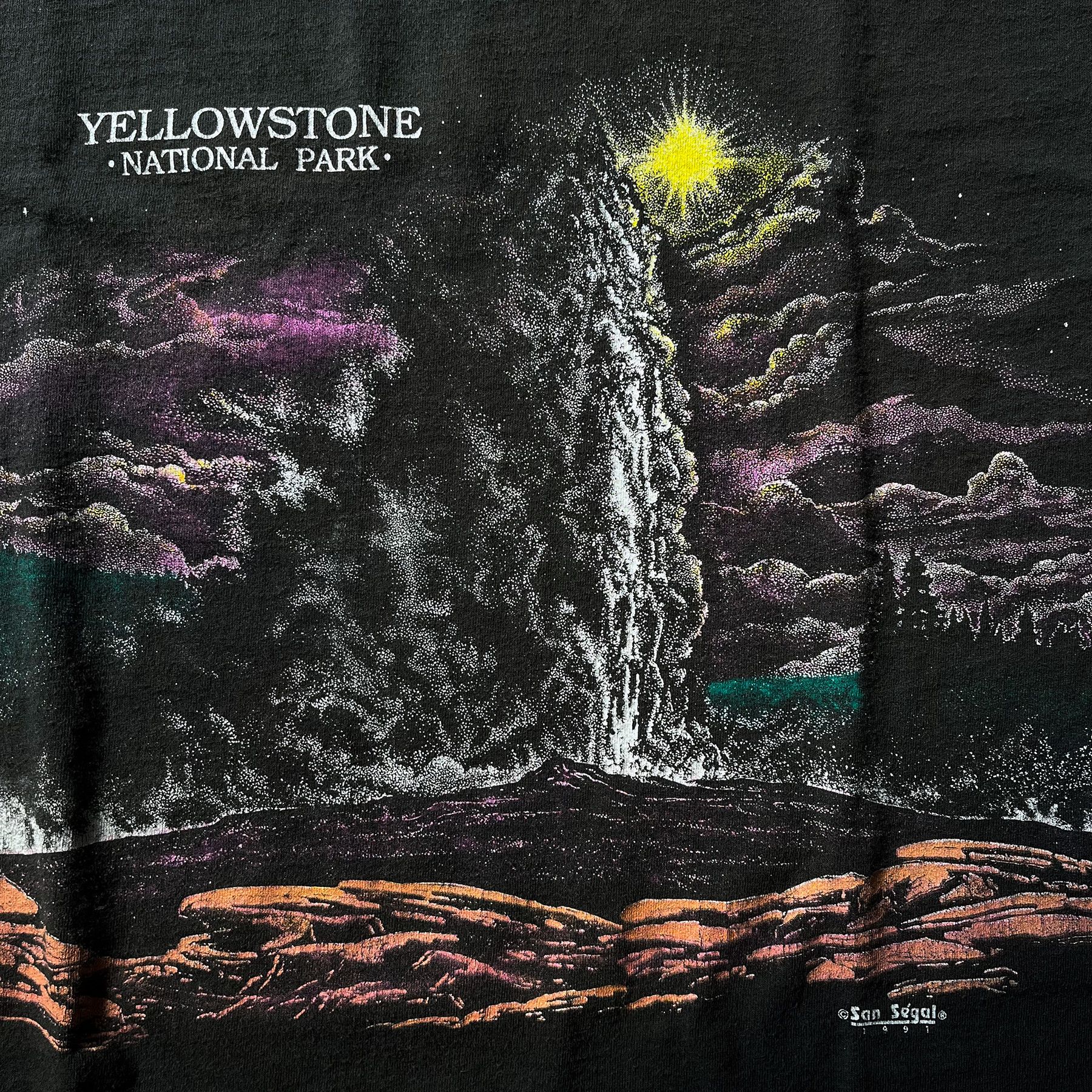 Vintage 1991 Yellowstone National Park AOP Tee
