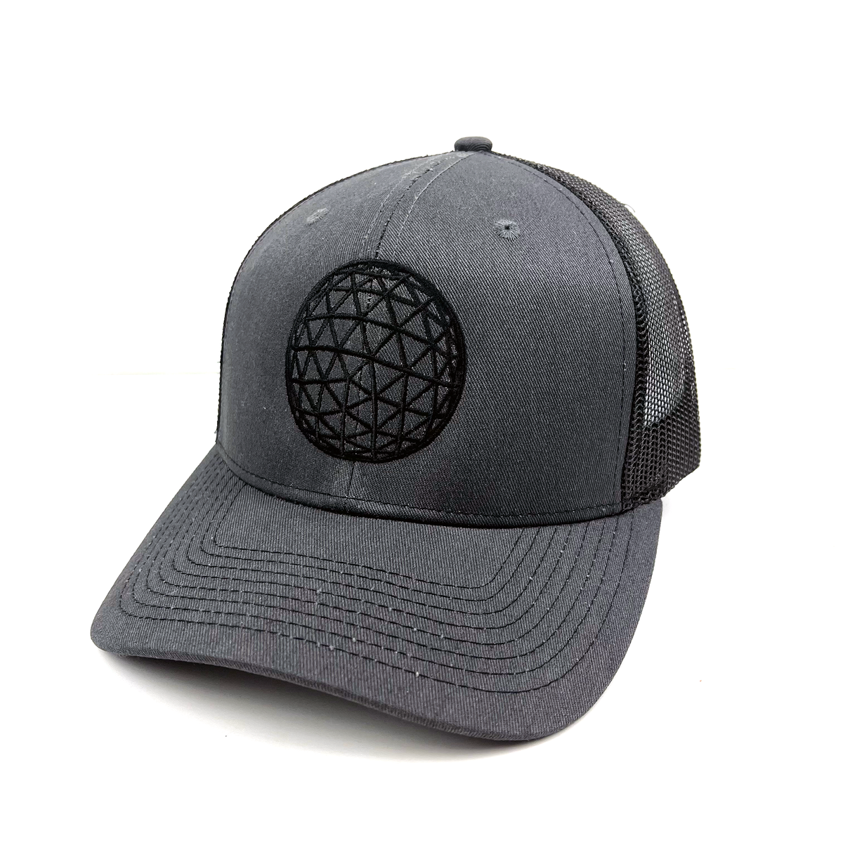 Reworked Vanguard Classic Logo Embroidered Trucker Hat (Slate)