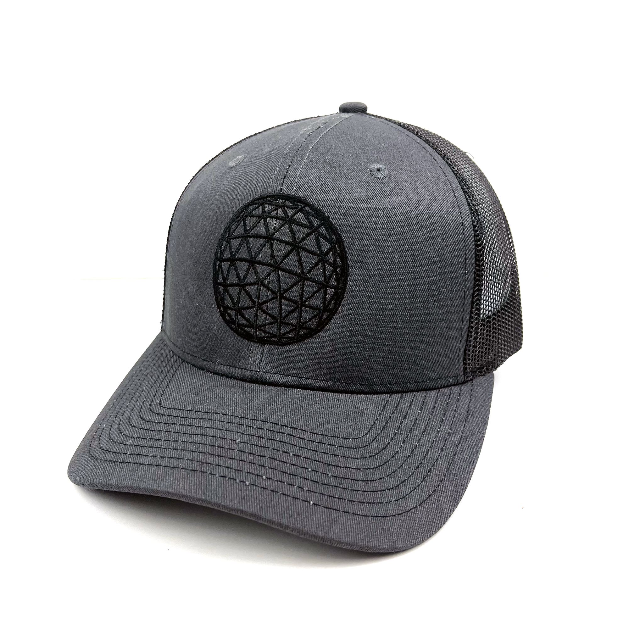 Reworked Vanguard Classic Logo Embroidered Trucker Hat (Slate)