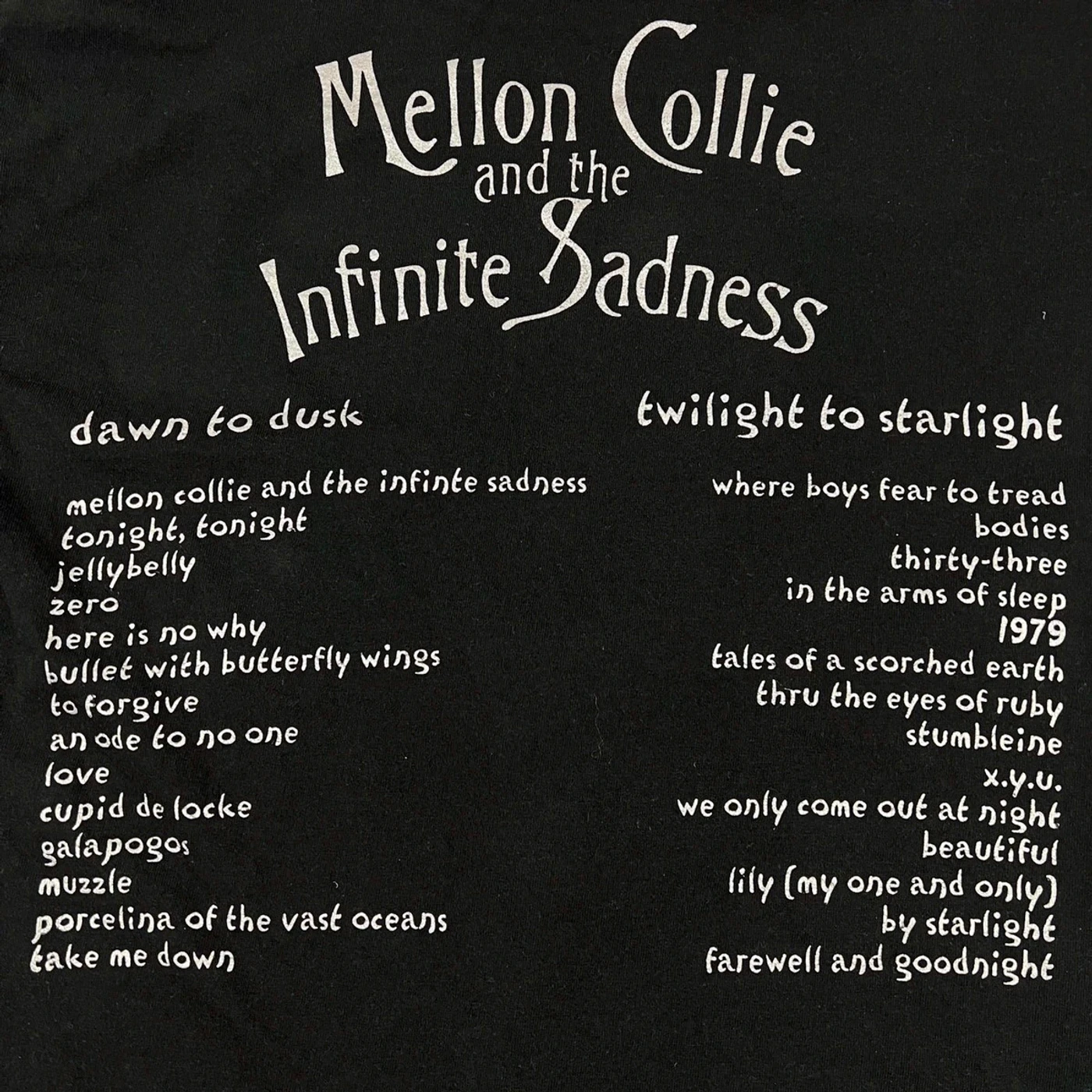 Vintage 1995 The Smashing Pumpkins Mellon Collie Promo Heart Tee