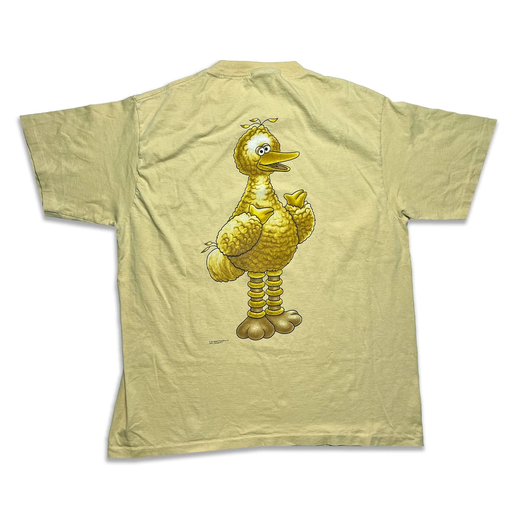Vintage 1990s Sesame Street Big Bird Birdwear Skate Tee