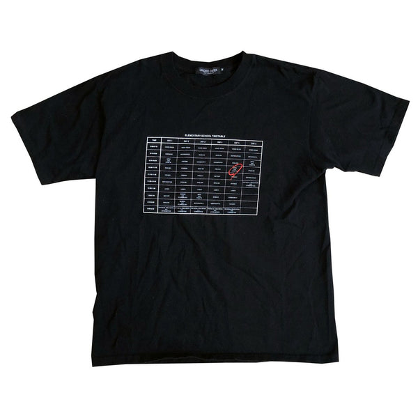 Undercover AW05 Arts and Crafts Cut & Go Schedule Tee