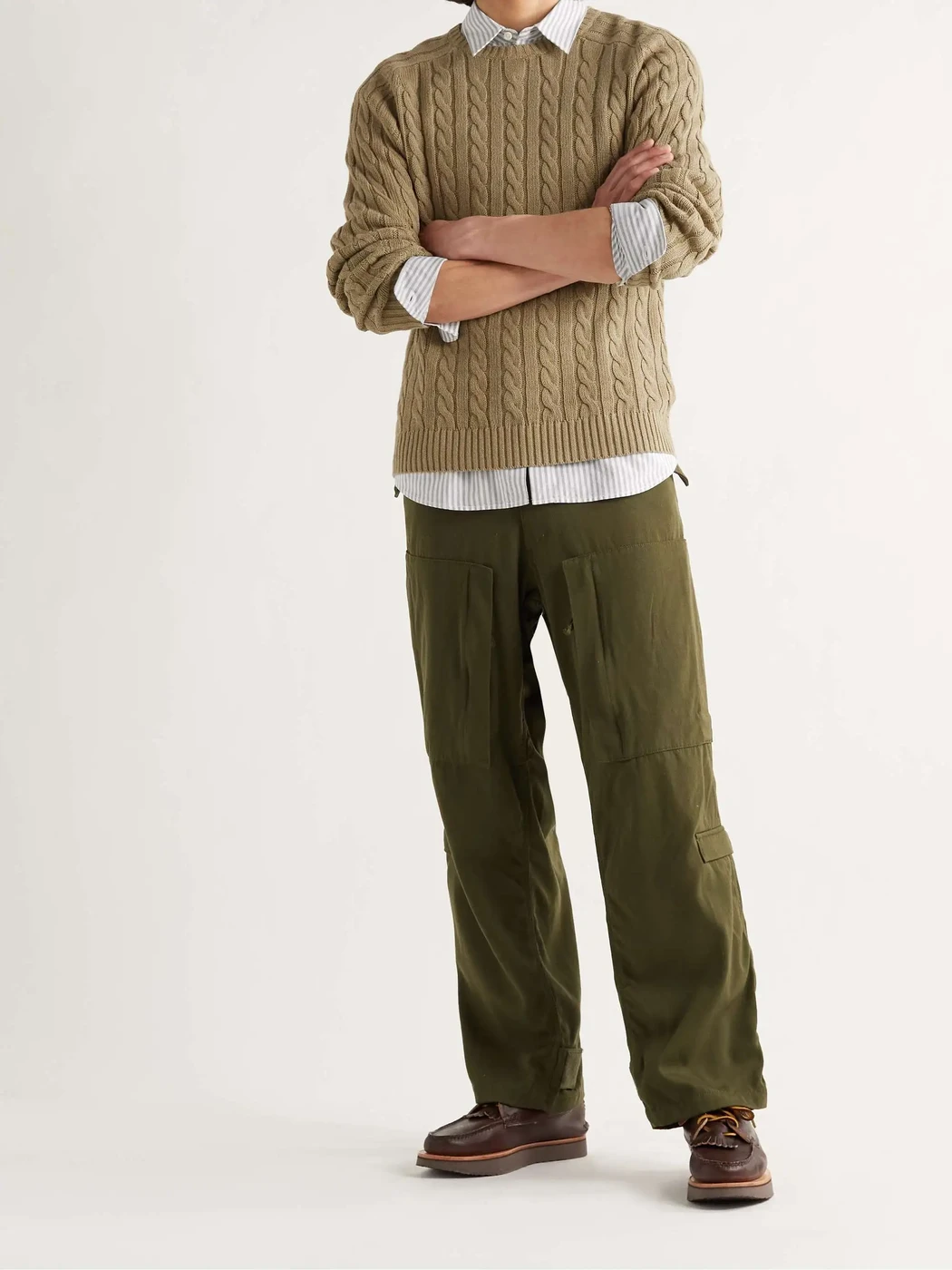 Beams Plus Cable Knit Sweater (MSRP: $200)