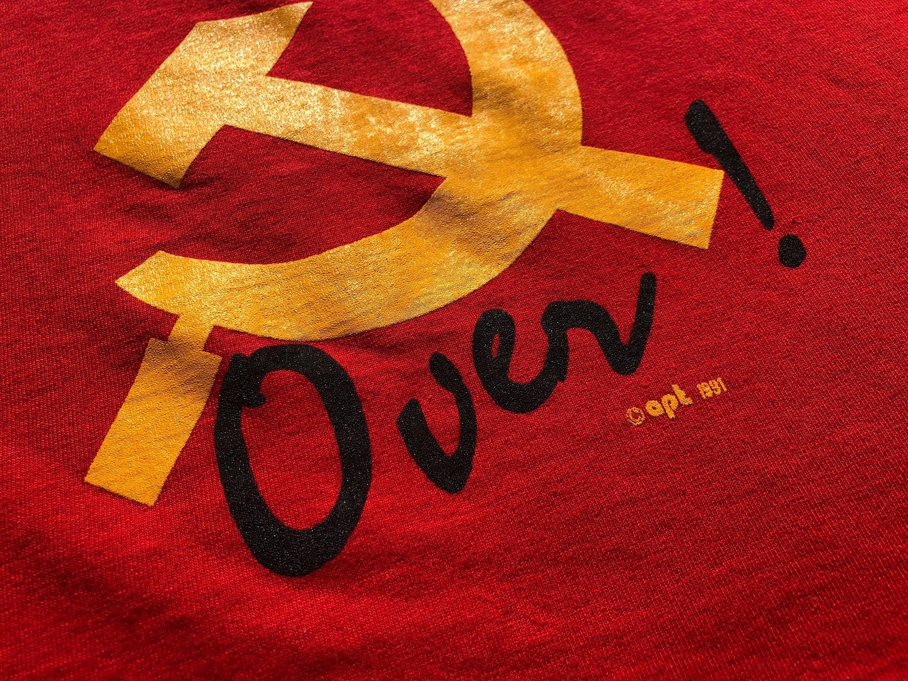 Vintage 1991 Soviet Union USSR The Party's Over Tee