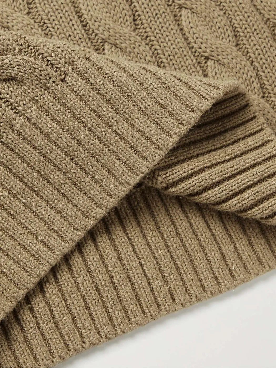 Beams Plus Cable Knit Sweater (MSRP: $200)
