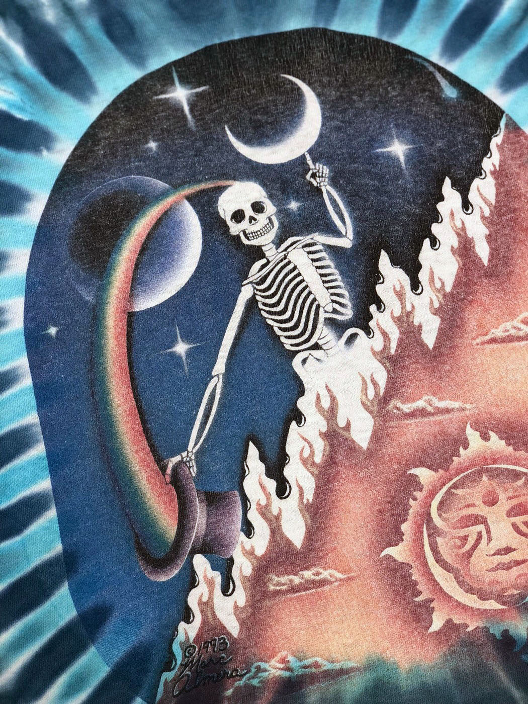 Vintage 1993 Grateful Dead Era Tie Dye Single Stitched Tee