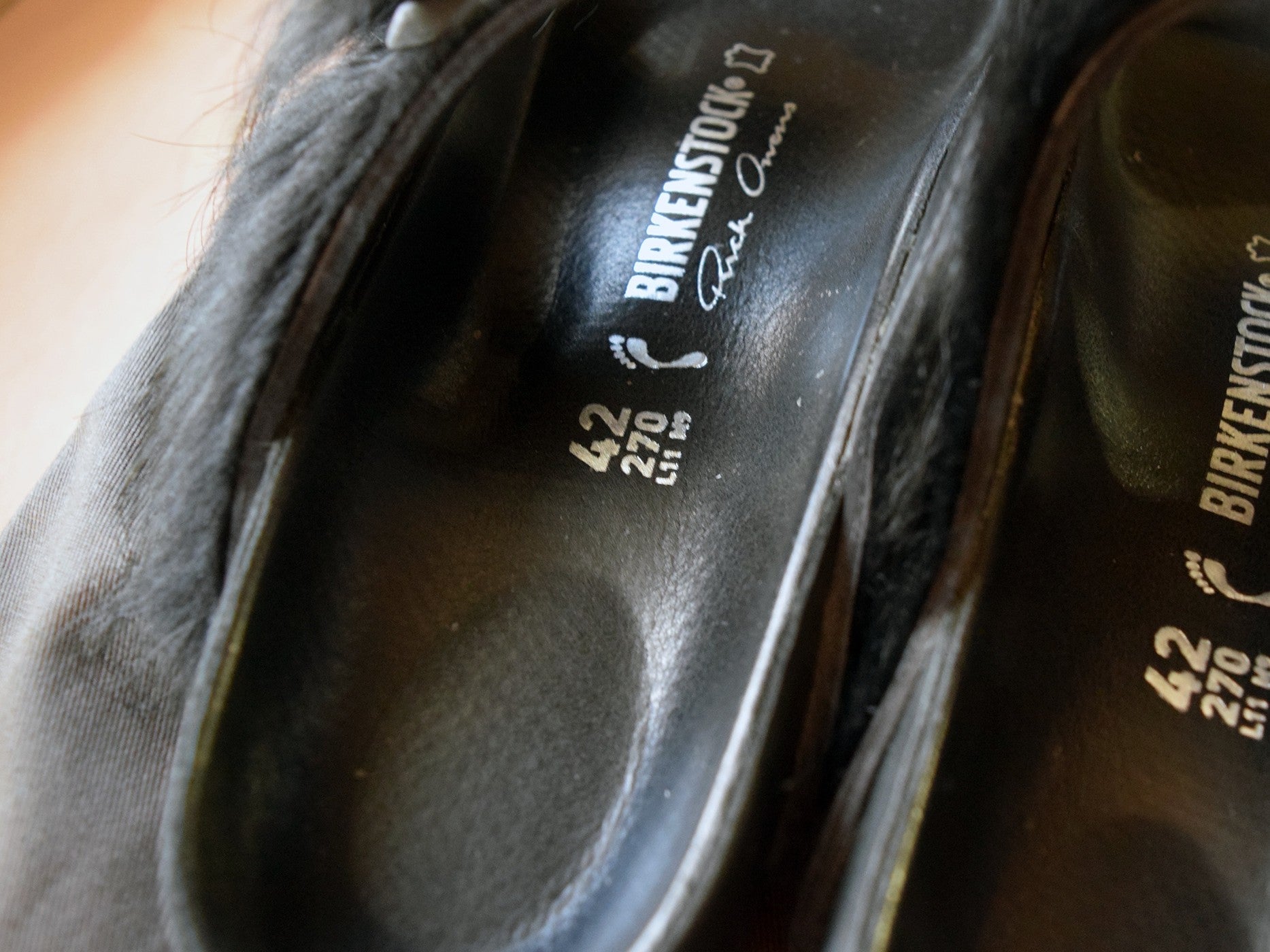 Rick Owens x Birkenstock 2018 Ponyhair Arizona Sandals