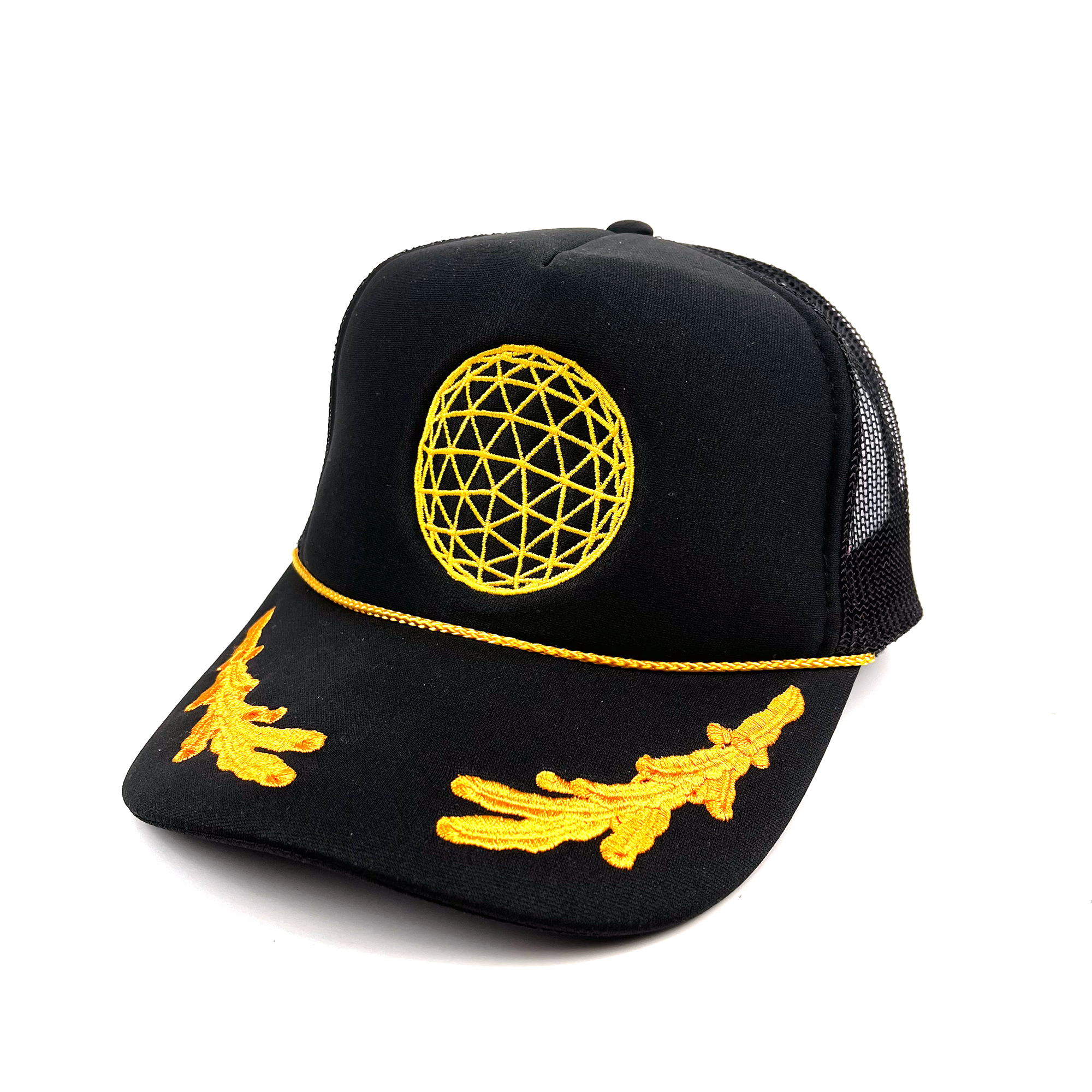 Vanguard Classic Logo Embroidered Trucker Hat (Decorated Black)