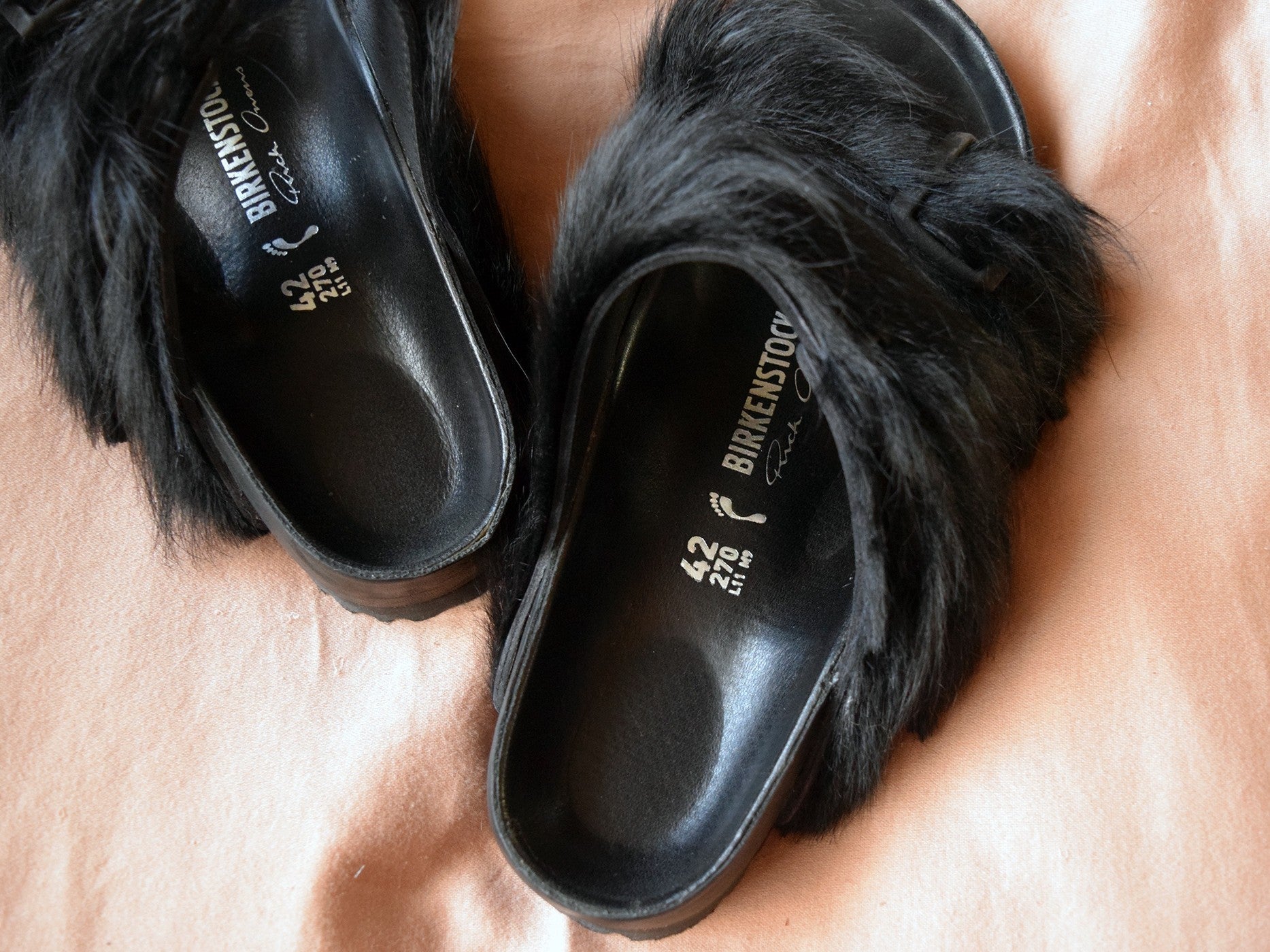 Rick Owens x Birkenstock 2018 Ponyhair Arizona Sandals