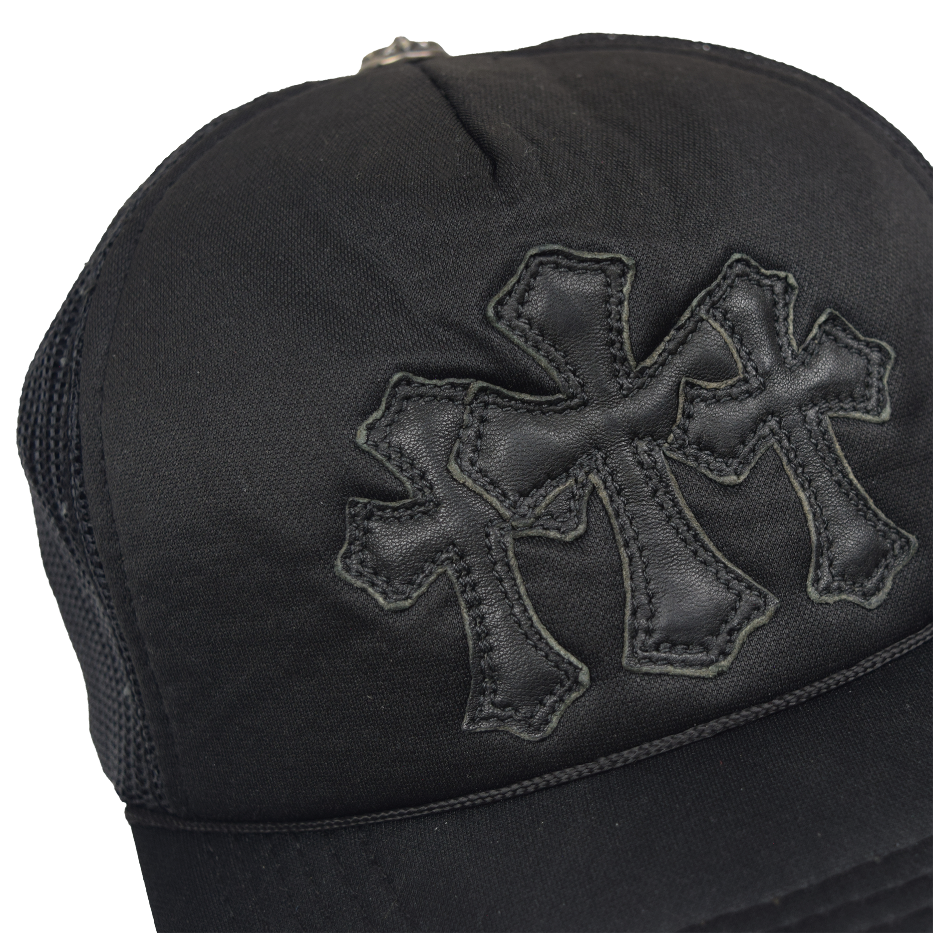 Chrome Hearts Triple Cross Cemetery Trucker Hat