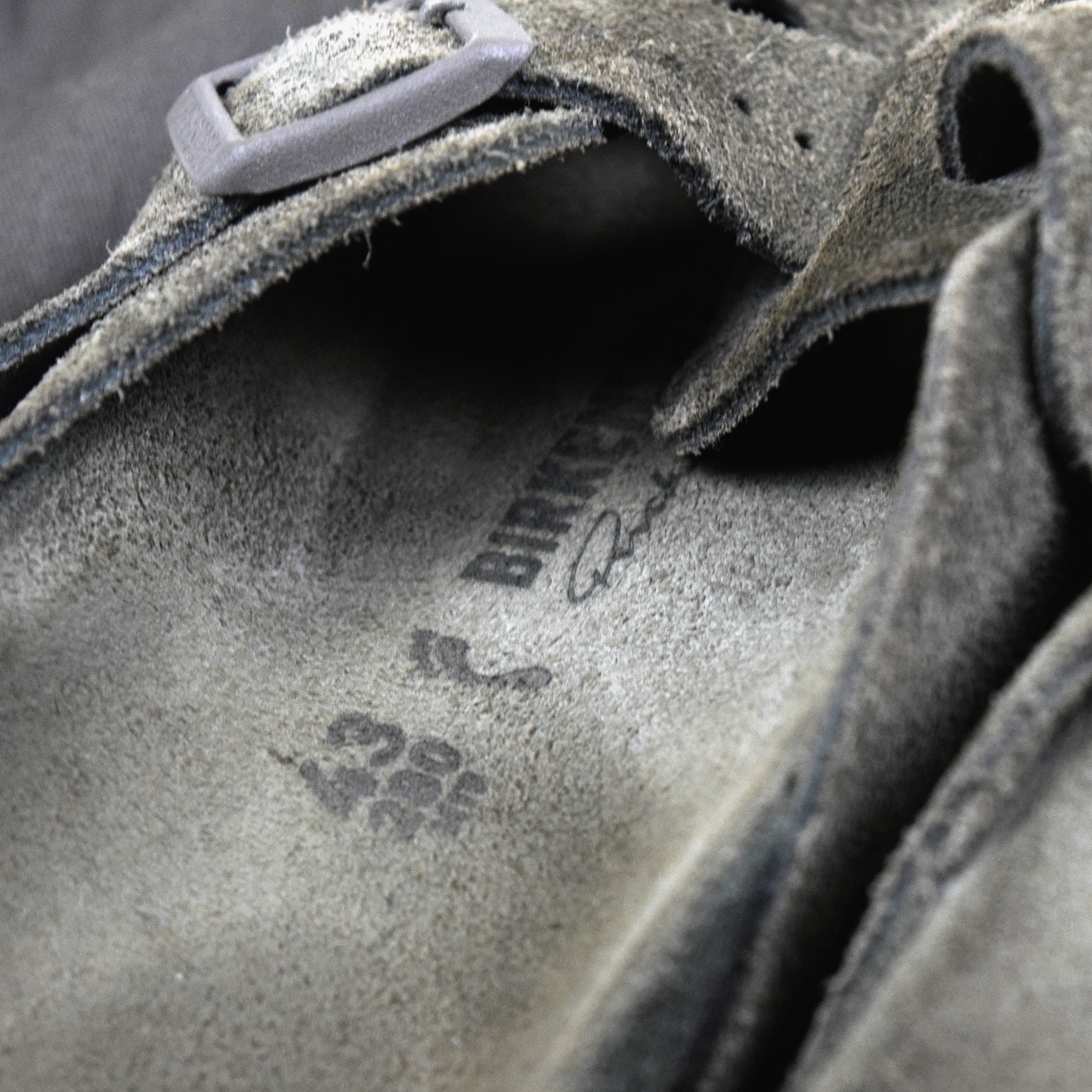 Rick Owens x Birkenstock Suede Boston Extro Sandals