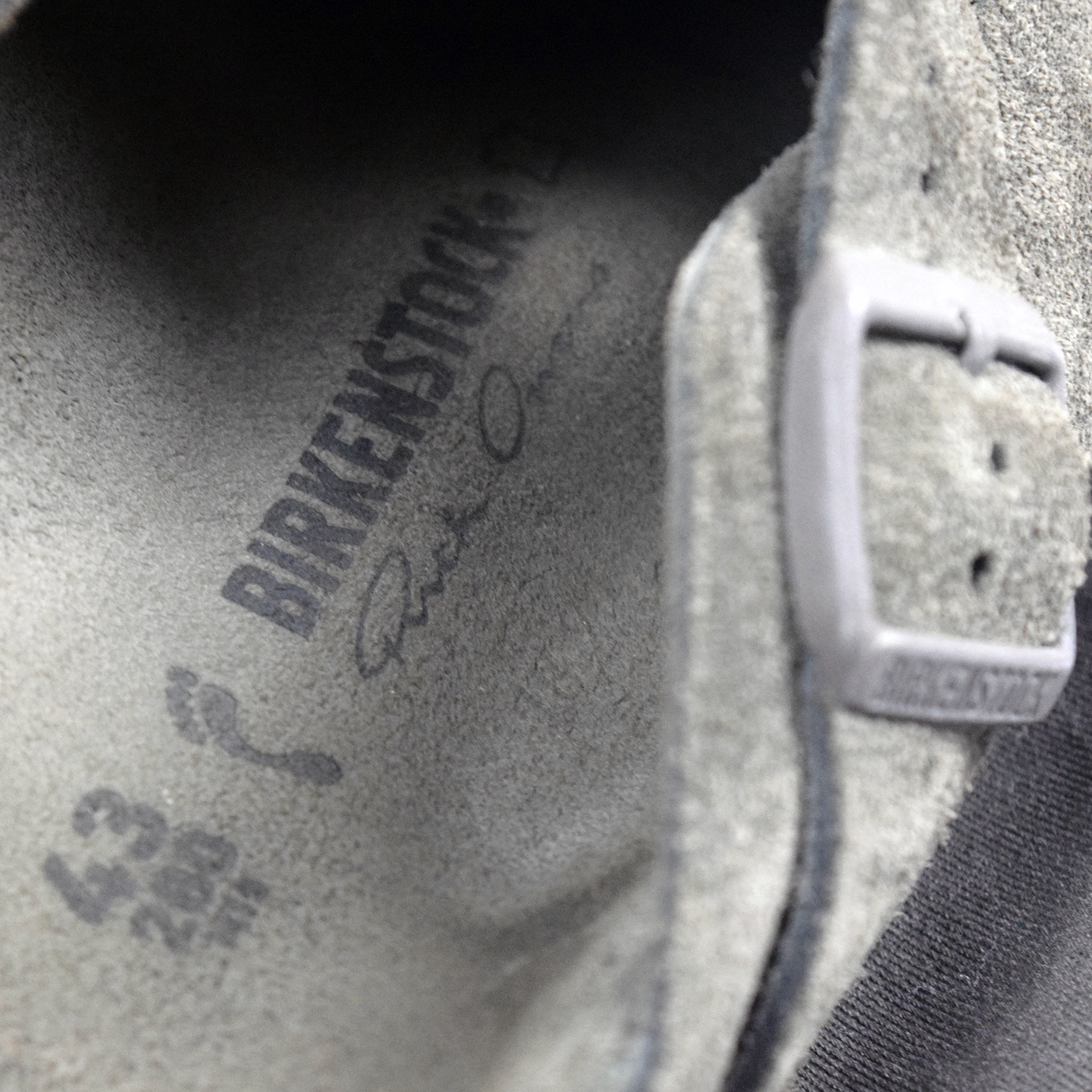 Rick Owens x Birkenstock Suede Boston Extro Sandals