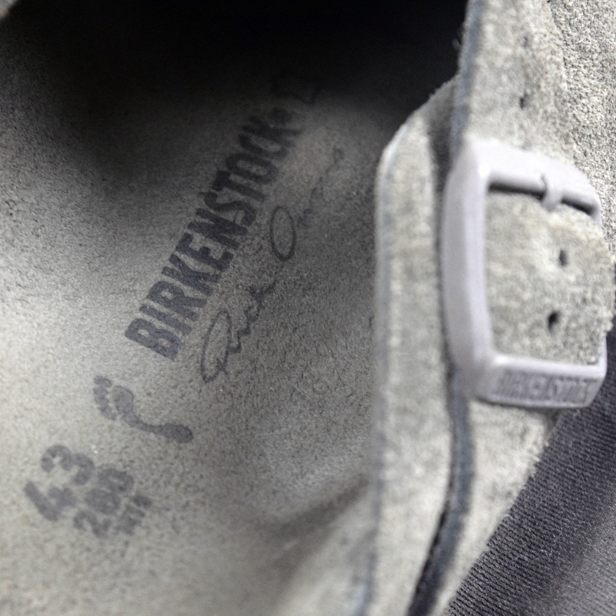 Rick Owens x Birkenstock Suede Boston Extro Sandals