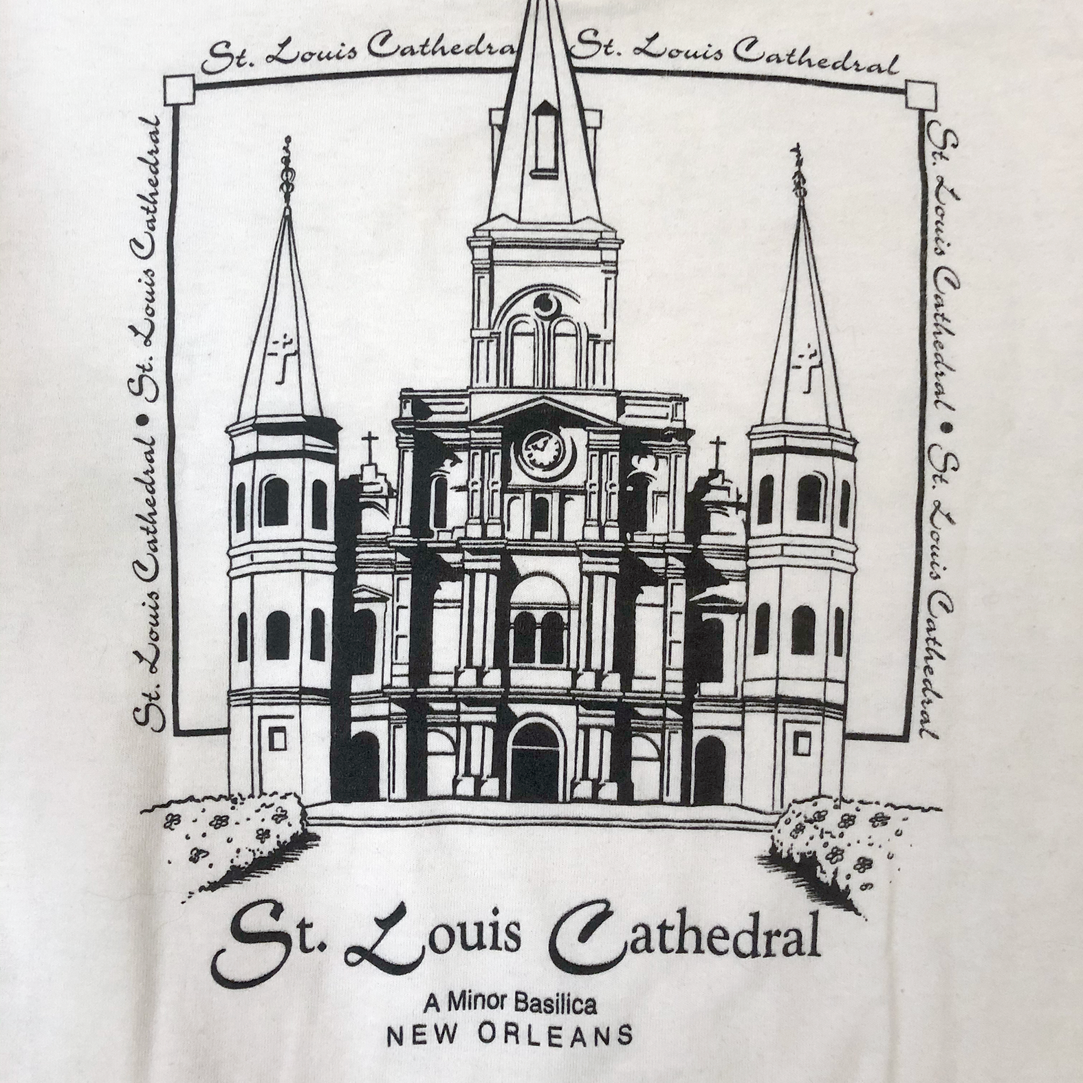 Vintage 1990s New Orleans — St. Louis Cathedral Tee