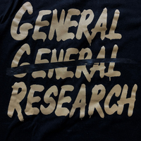 General Research 2001 Scratched Logo Tee