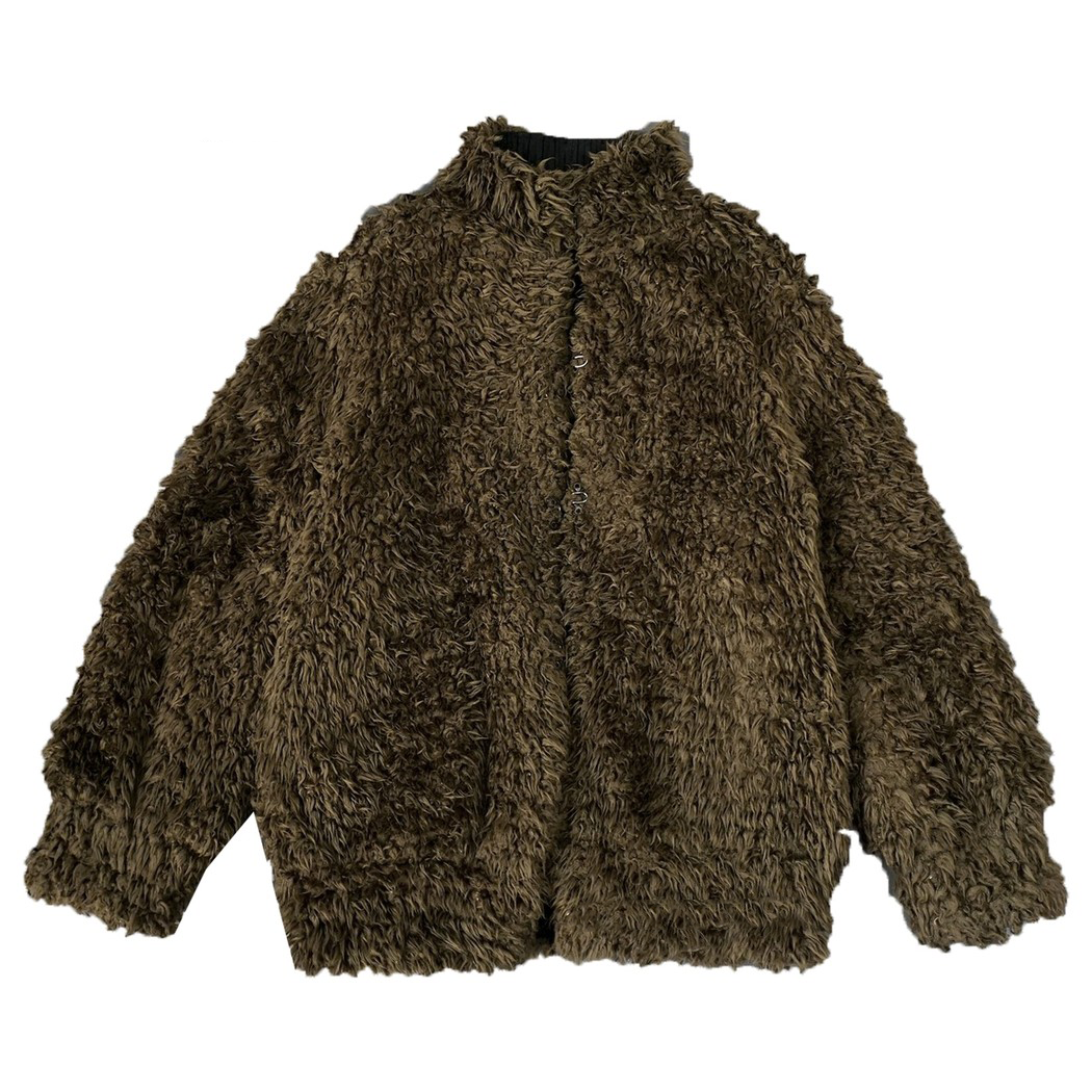 Undercover AW05 Arts and Crafts Laser Cut Design Boa Fur Jacket