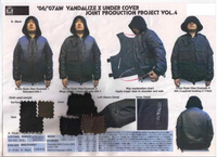 Undercover × Vandalize AW06 Attachable Tactical Cargo Bomber