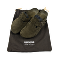 Rick Owens x Birkenstock Suede Boston Extro Sandals