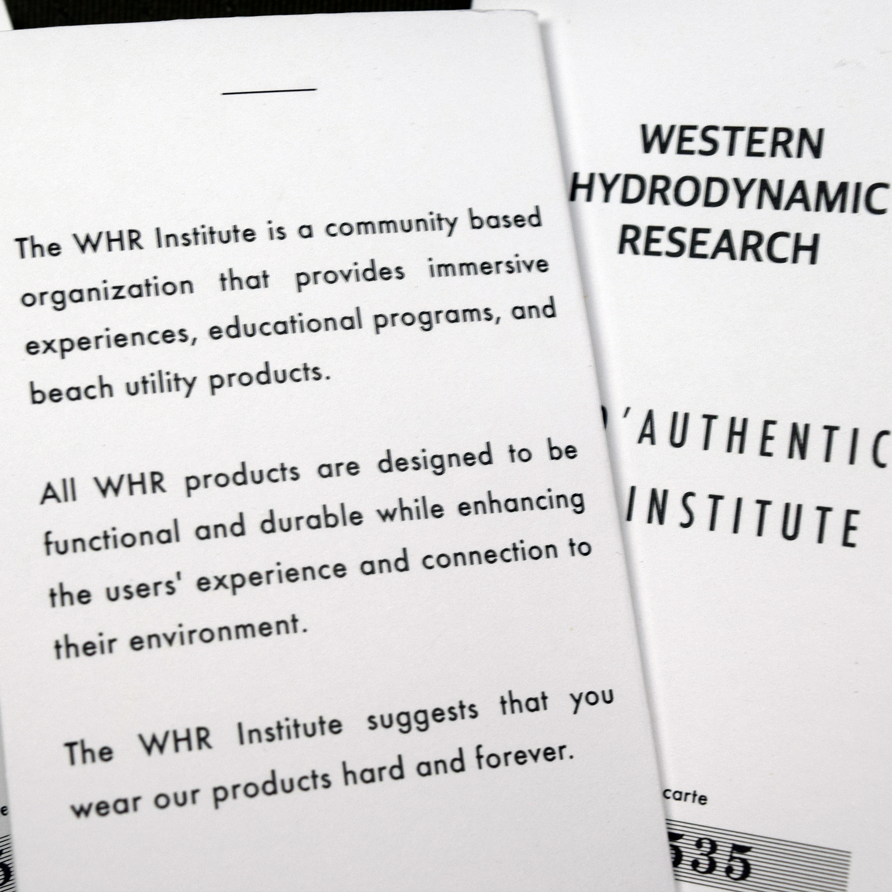 Western Hydrodynamic Research Promotional Hat