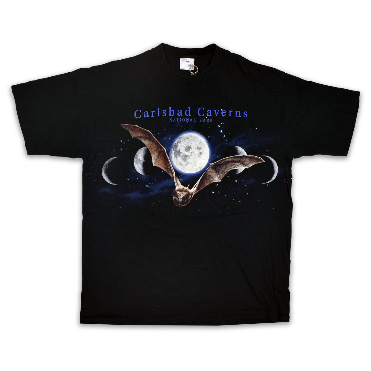 Vintage 1990s Carlsbad Caverns National Park Bat Tee