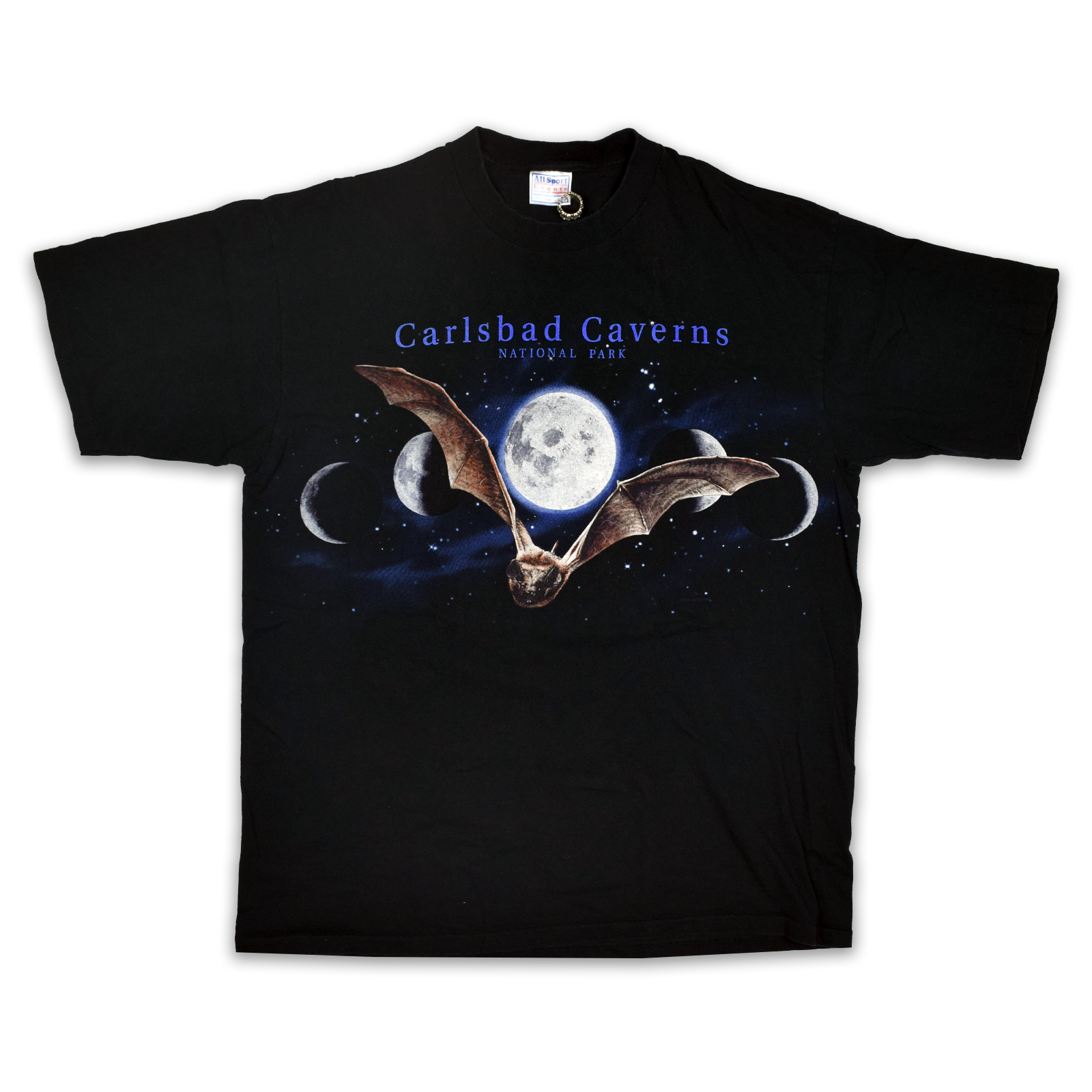Vintage 1990s Carlsbad Caverns National Park Bat Tee