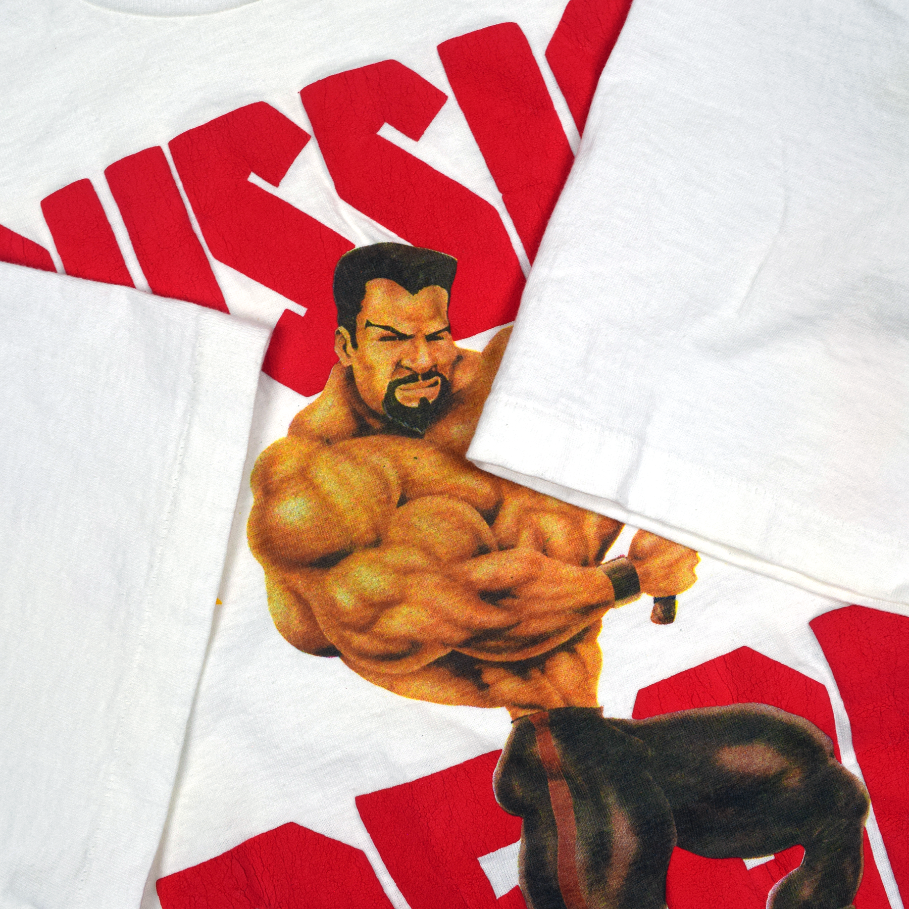 Vintage 1990s Russian Bear Soviet Powerlifter Tee