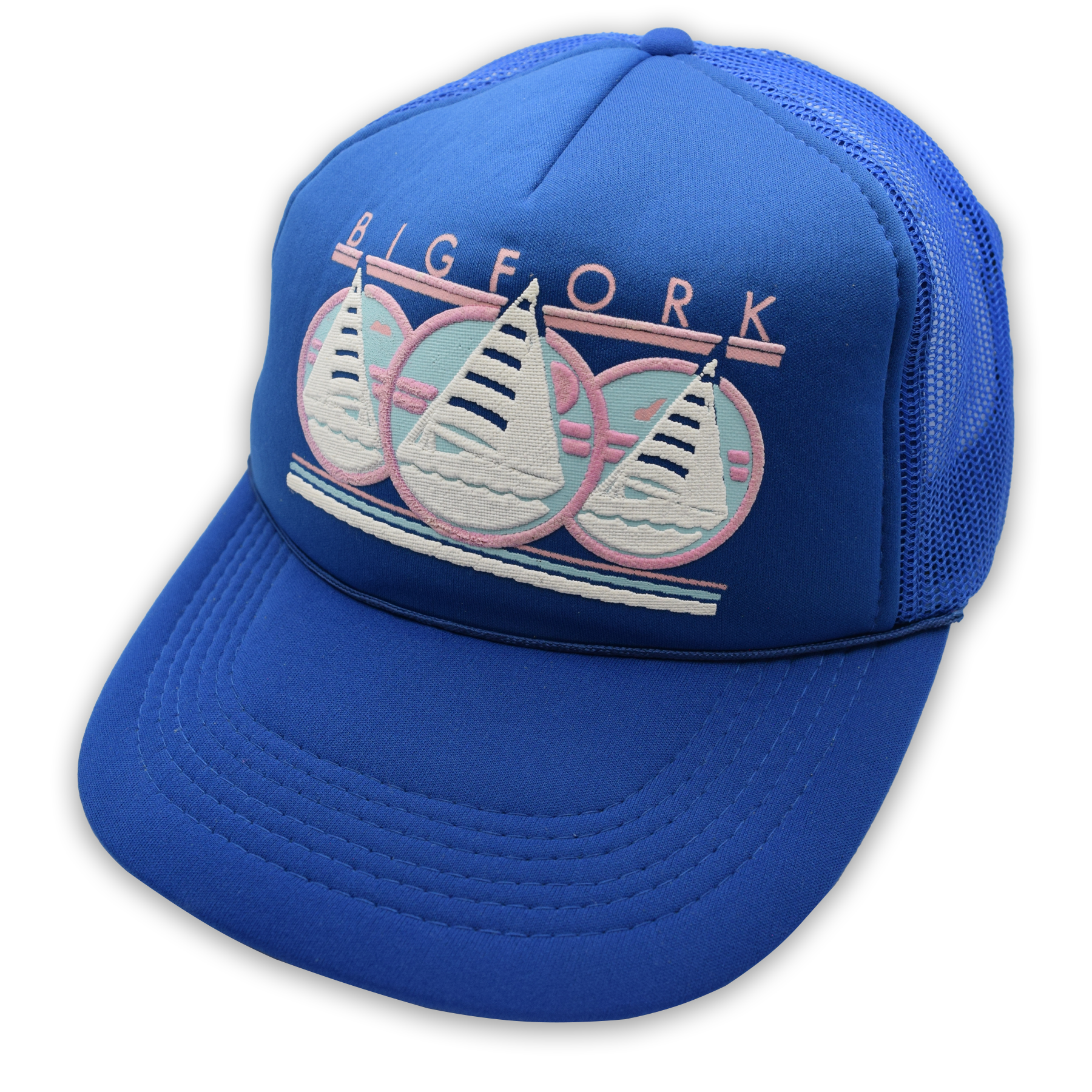 Vintage Bigfork Sailing Trucker Hat