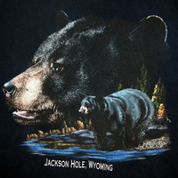 Vintage 1990s Jackson Hole Wyoming Black Bear Tee