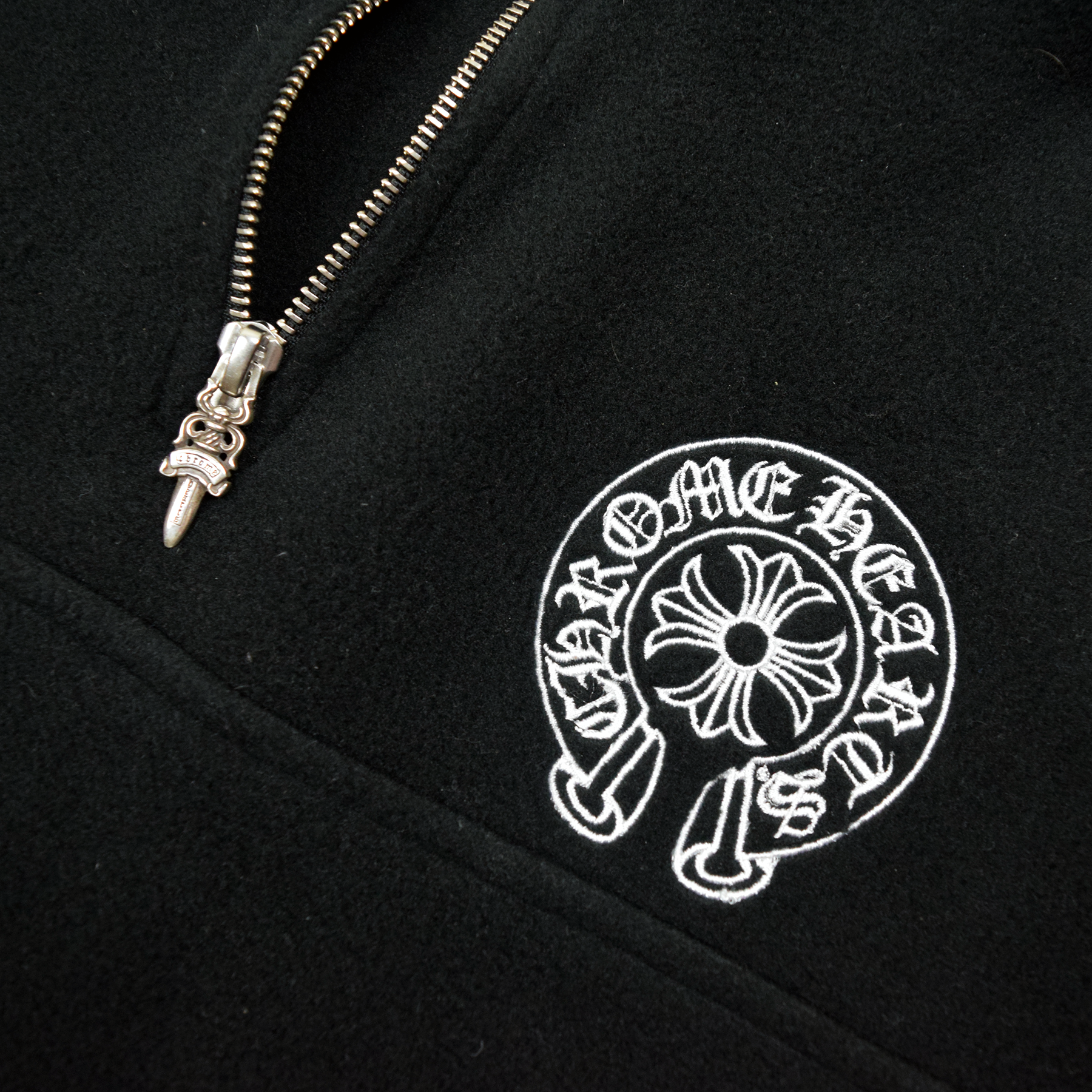 Chrome Hearts Horseshoe Quarter Zip Fleece Jacket