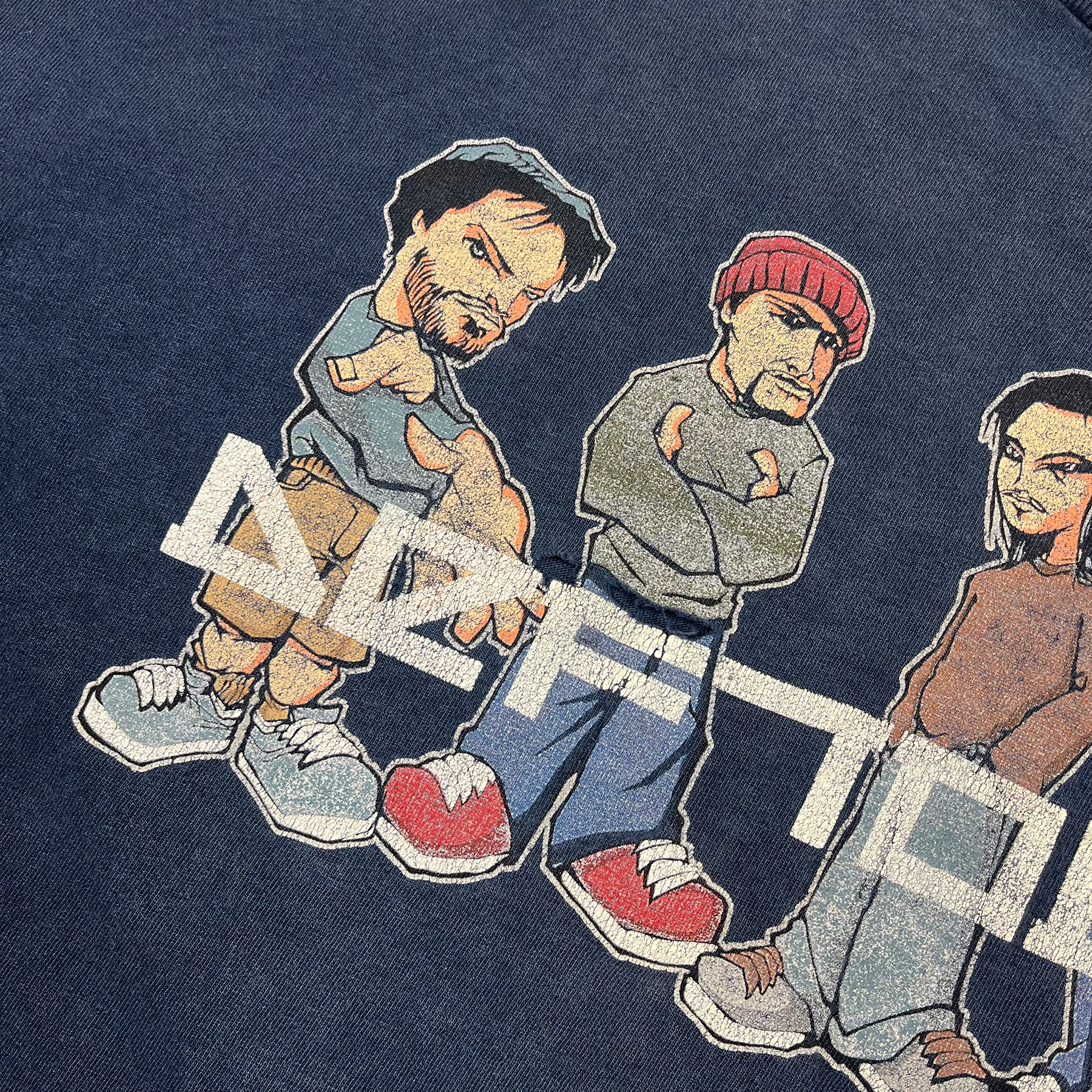 Vintage 2001 Deftones Cartoon Tee