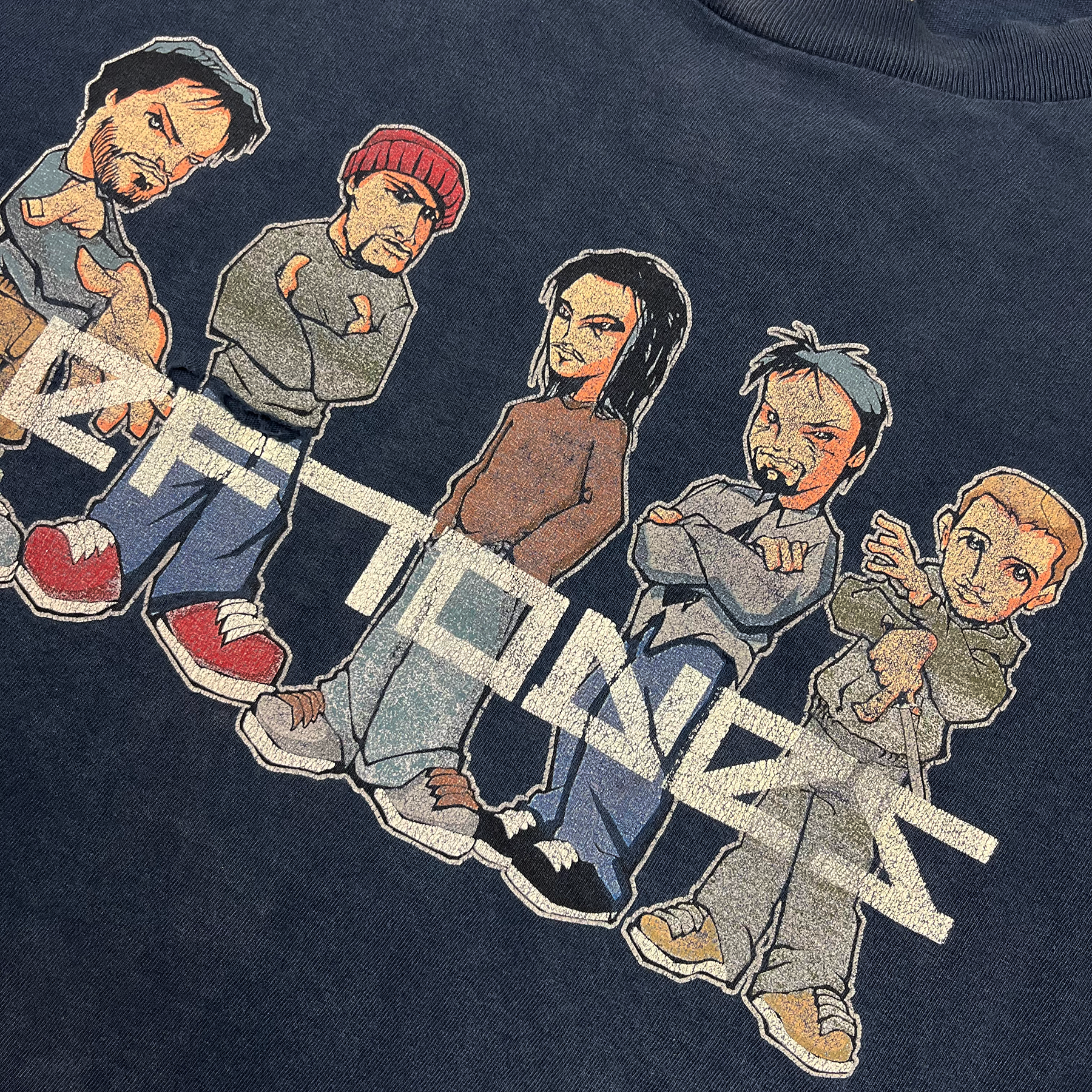 Vintage 2001 Deftones Cartoon Tee