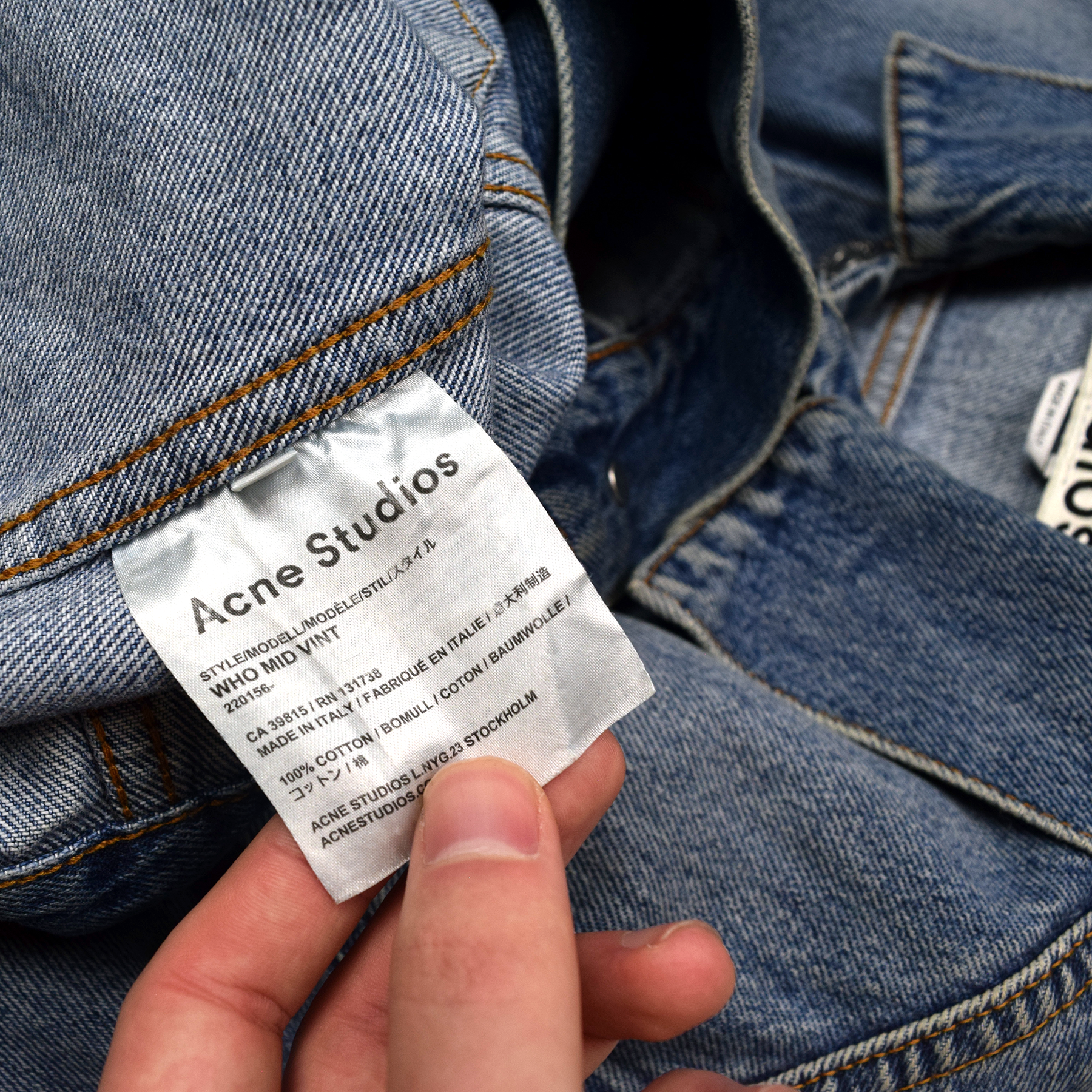 Acne Studios Who Mid Denim Jacket