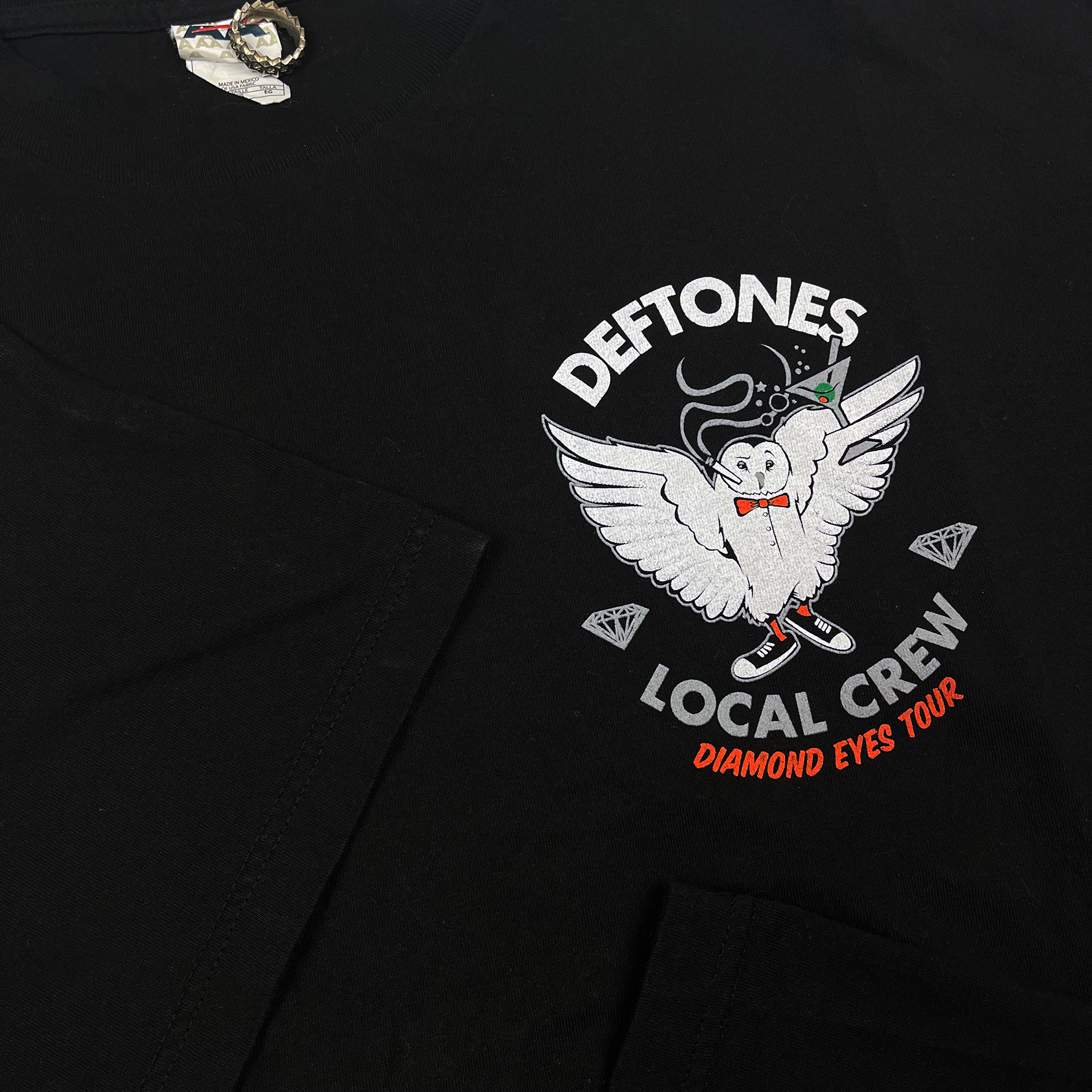 Vintage 2010 Deftones Diamond Eyes Tour Crew Tee