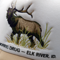 Vintage Embroidered Elk Trucker Hat