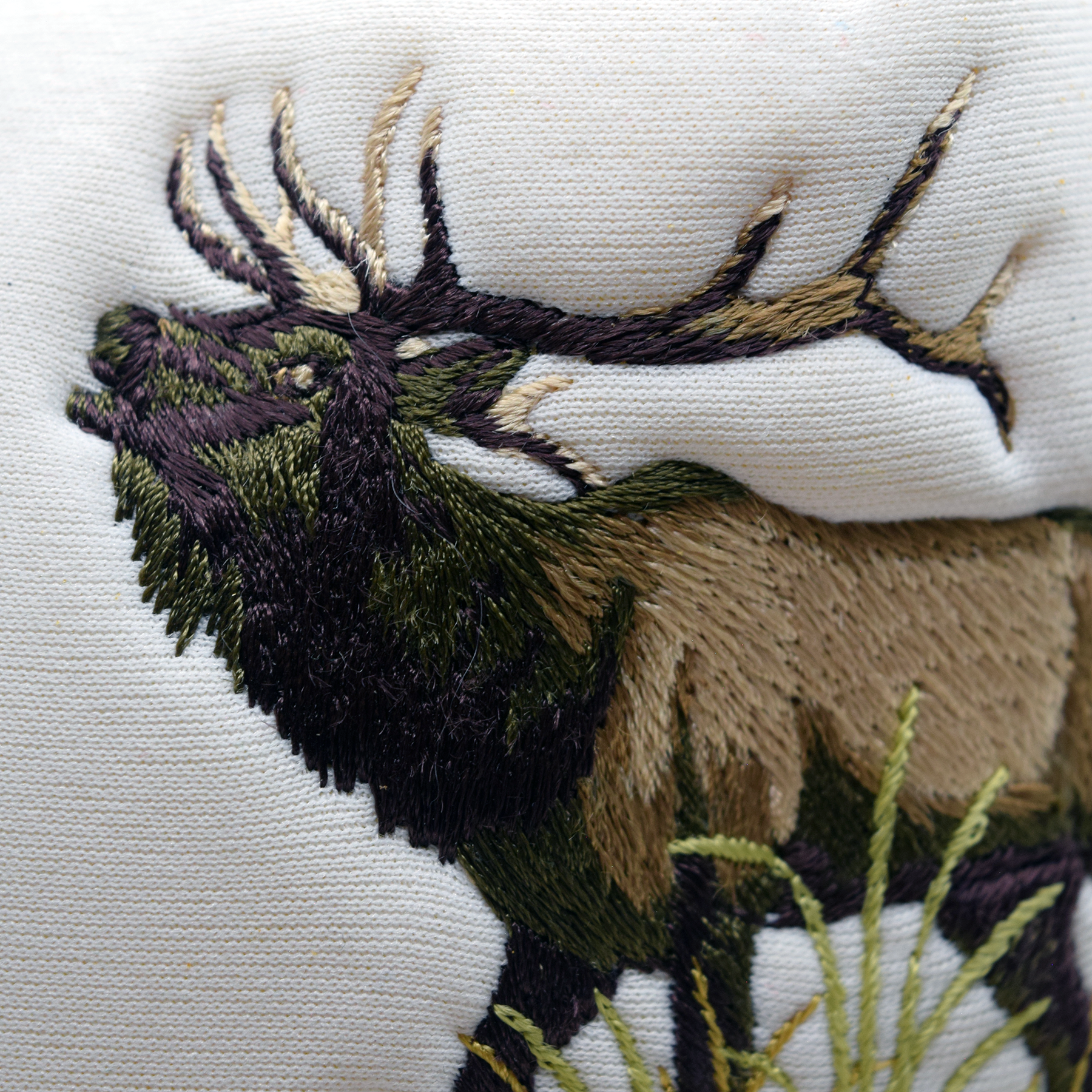 Vintage Embroidered Elk Trucker Hat