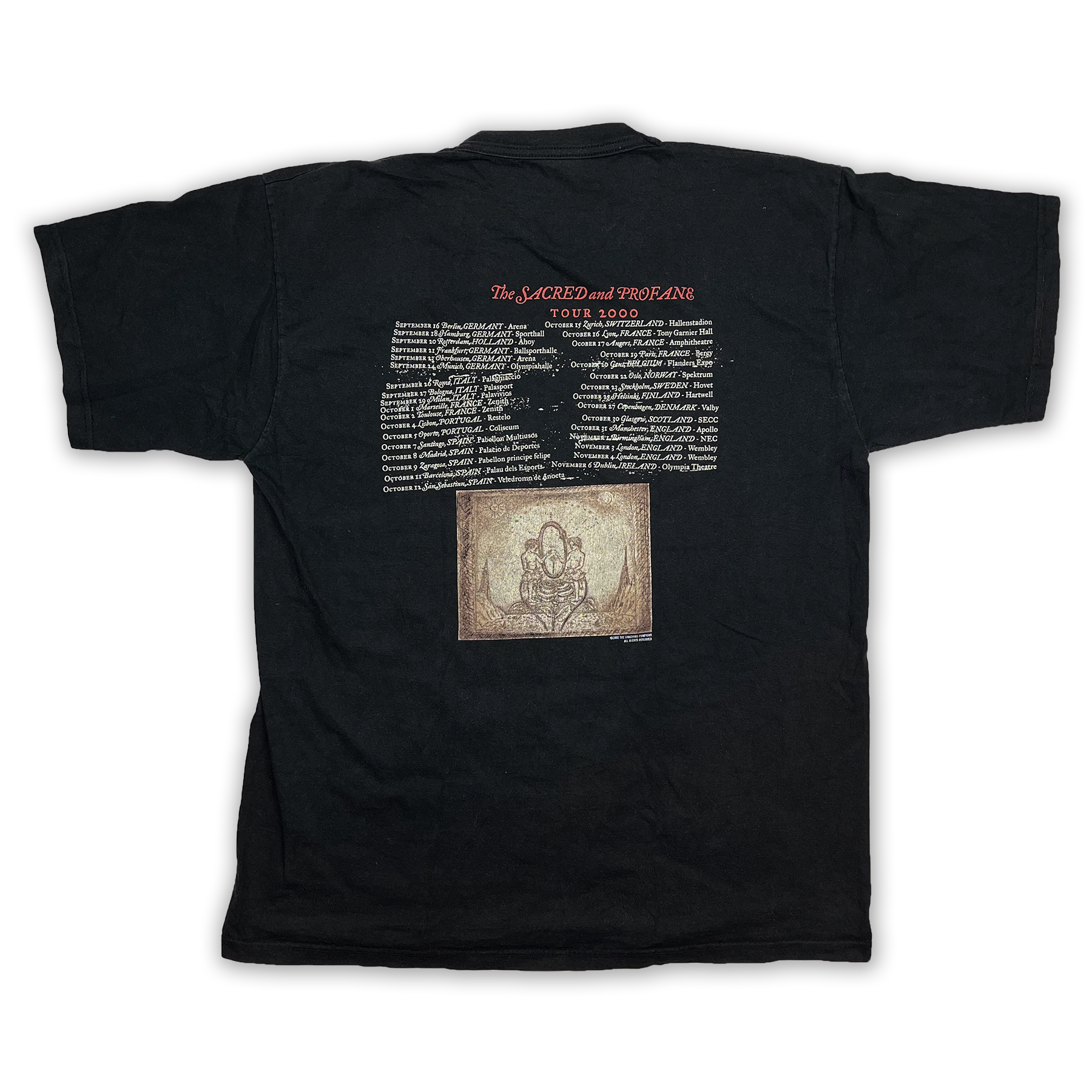 Vintage 2000 The Smashing Pumpkins Machina Euro Tour Tee