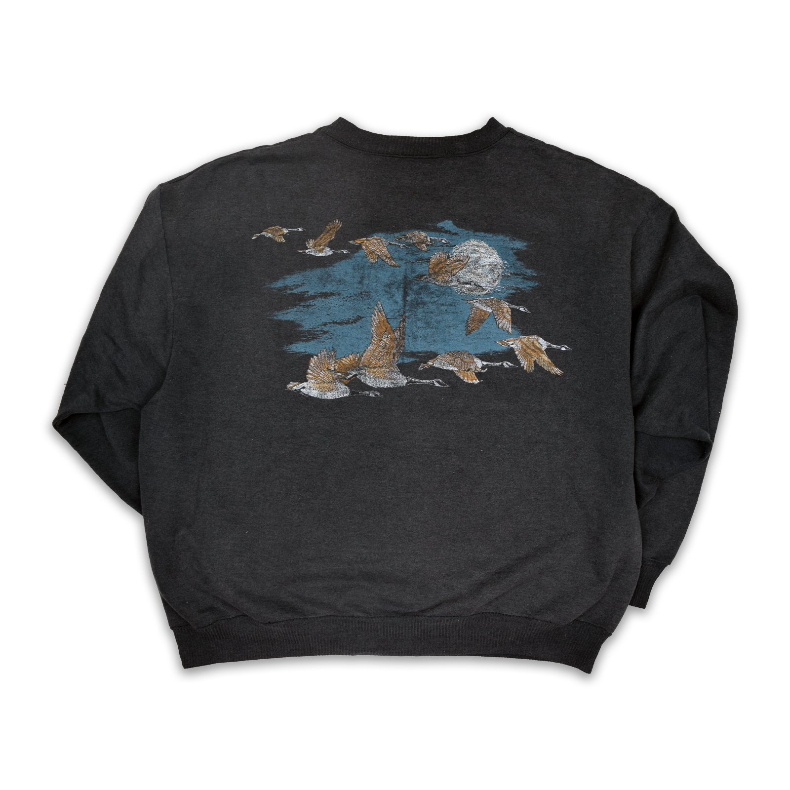 Vintage 1990 Canadian Geese Harlequin Crewneck
