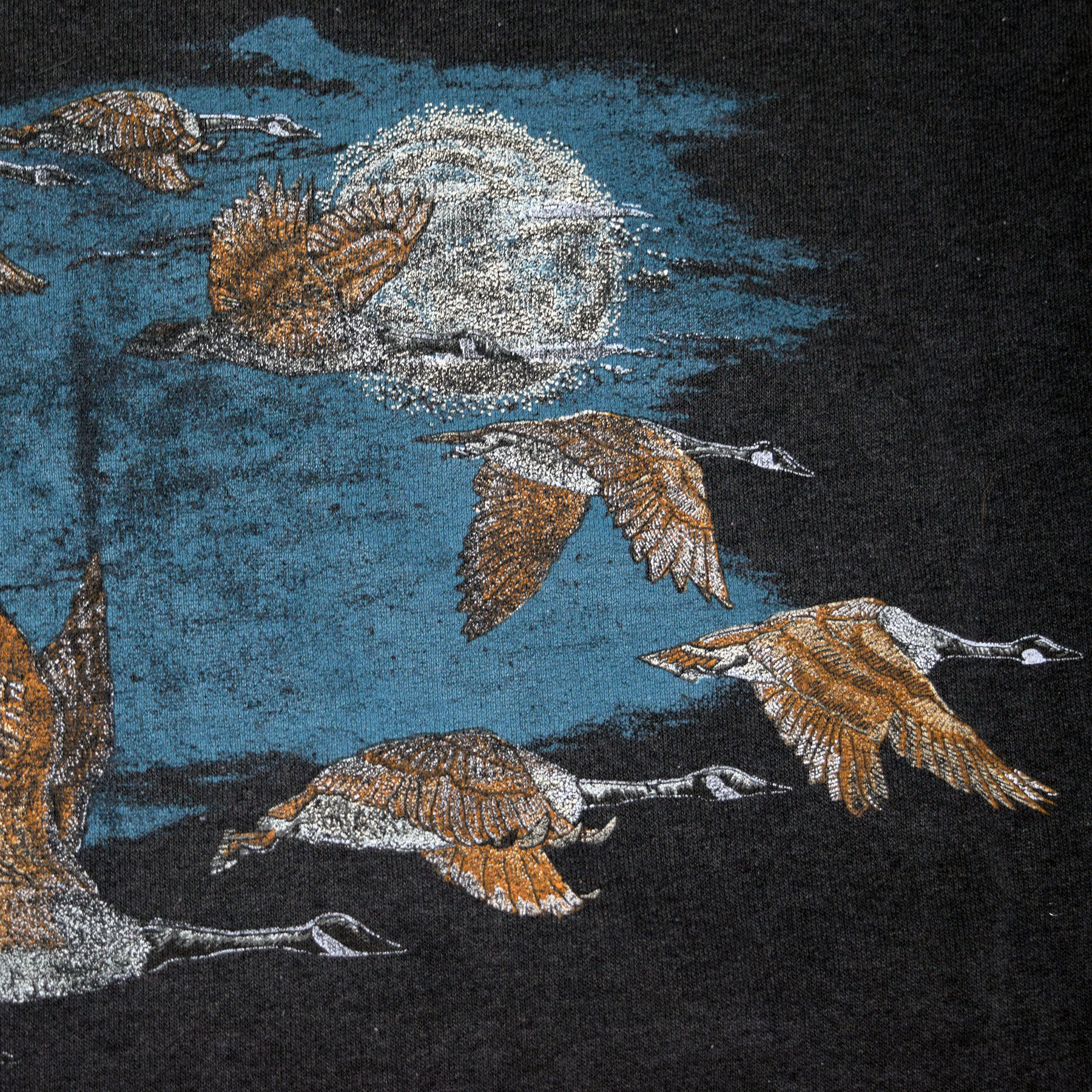 Vintage 1990 Canadian Geese Harlequin Crewneck