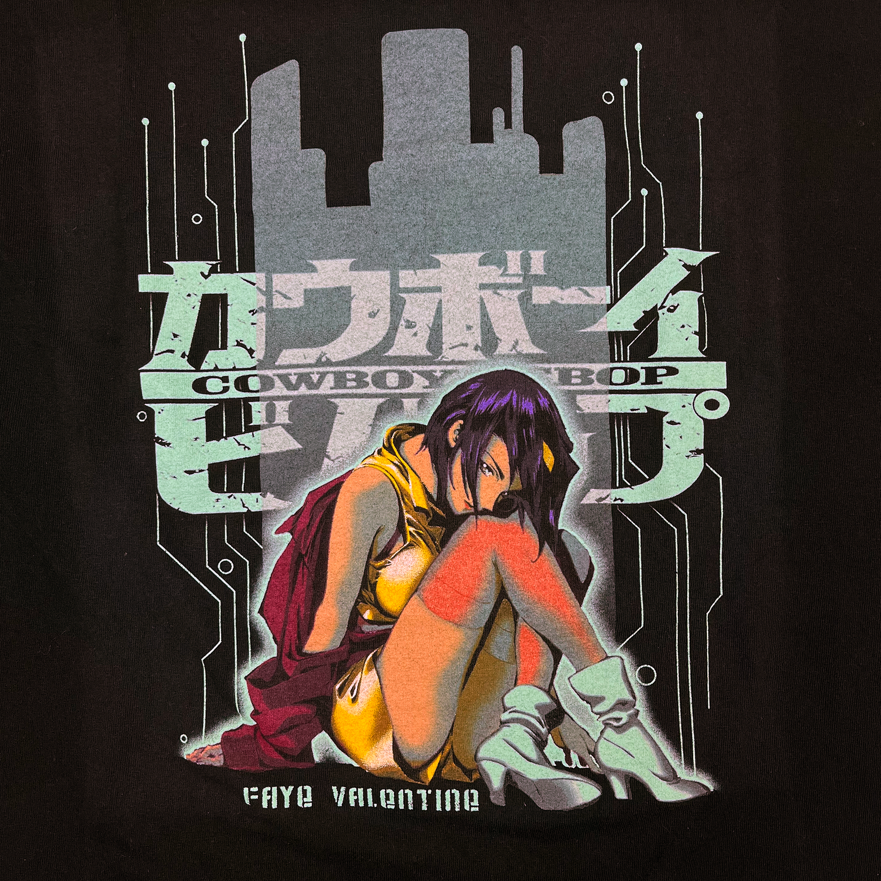 Vintage Cowboy Bebop Faye Valentine ODM Thrashed Tee