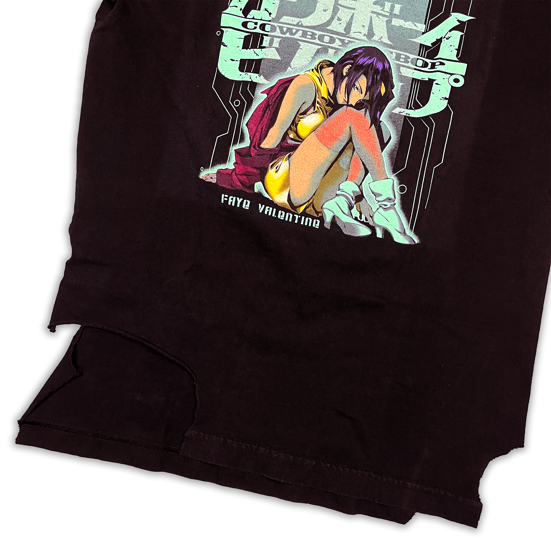 Vintage Cowboy Bebop Faye Valentine ODM Thrashed Tee