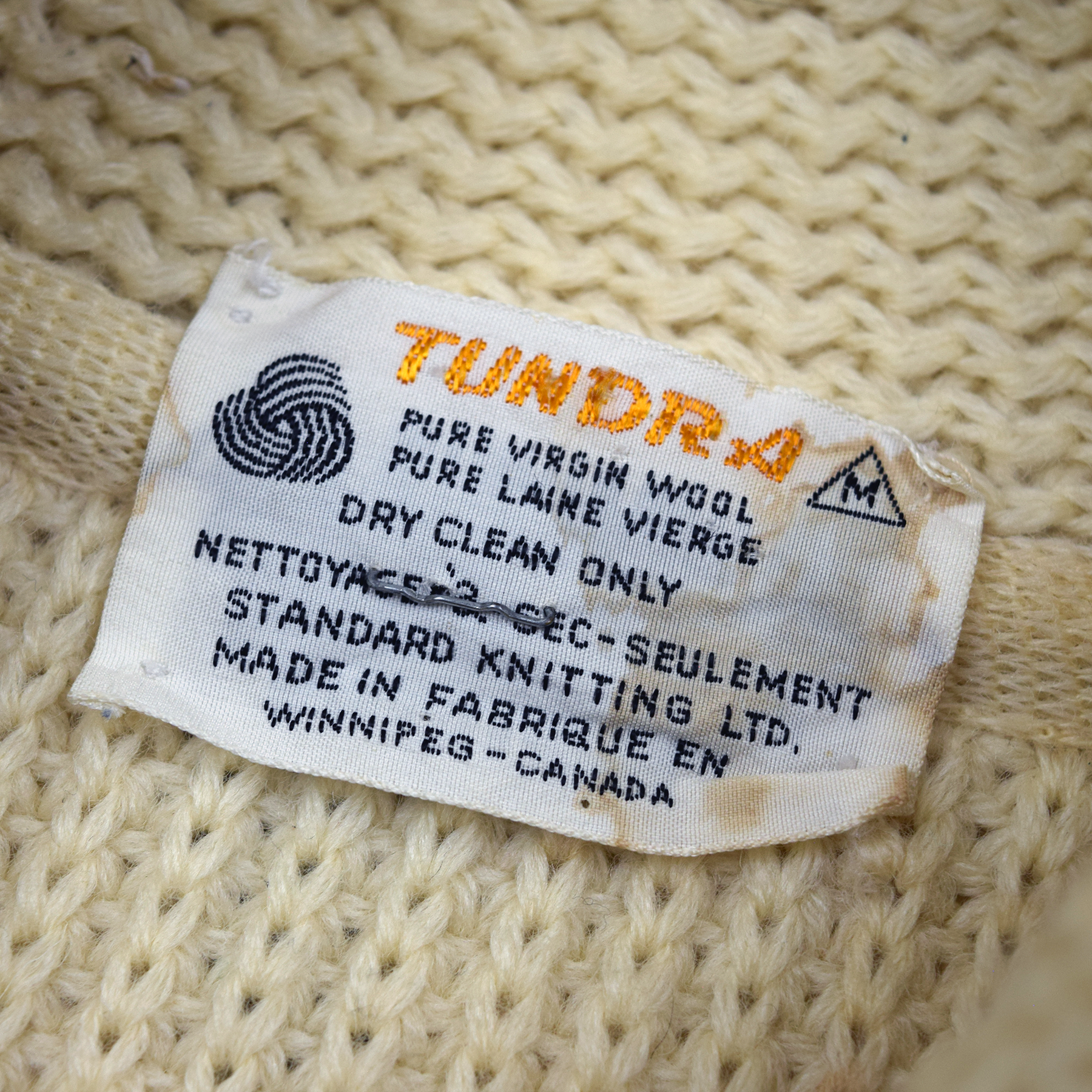 Vintage 1960s Fishing Knit Cowichan Sweater