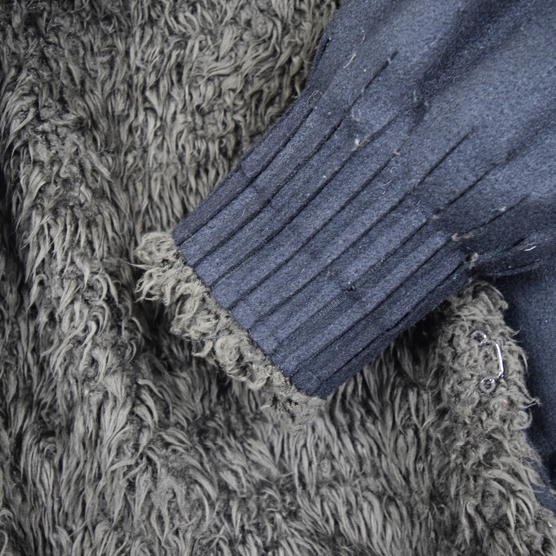 Undercover AW05 Arts and Crafts Laser Cut Design Boa Fur Jacket