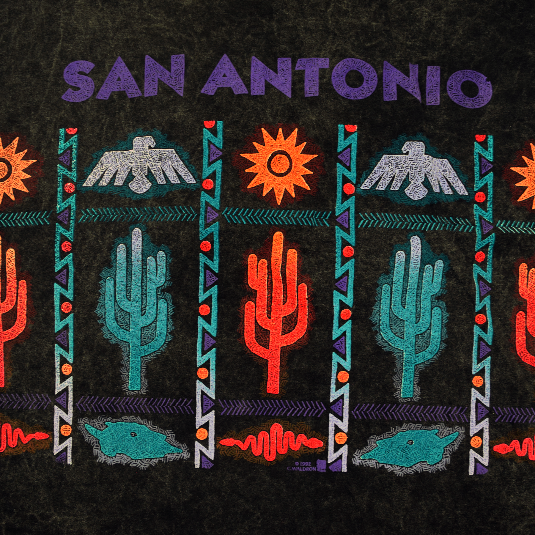 Vintage 1992 San Antonio Texas AOP Desert Tee
